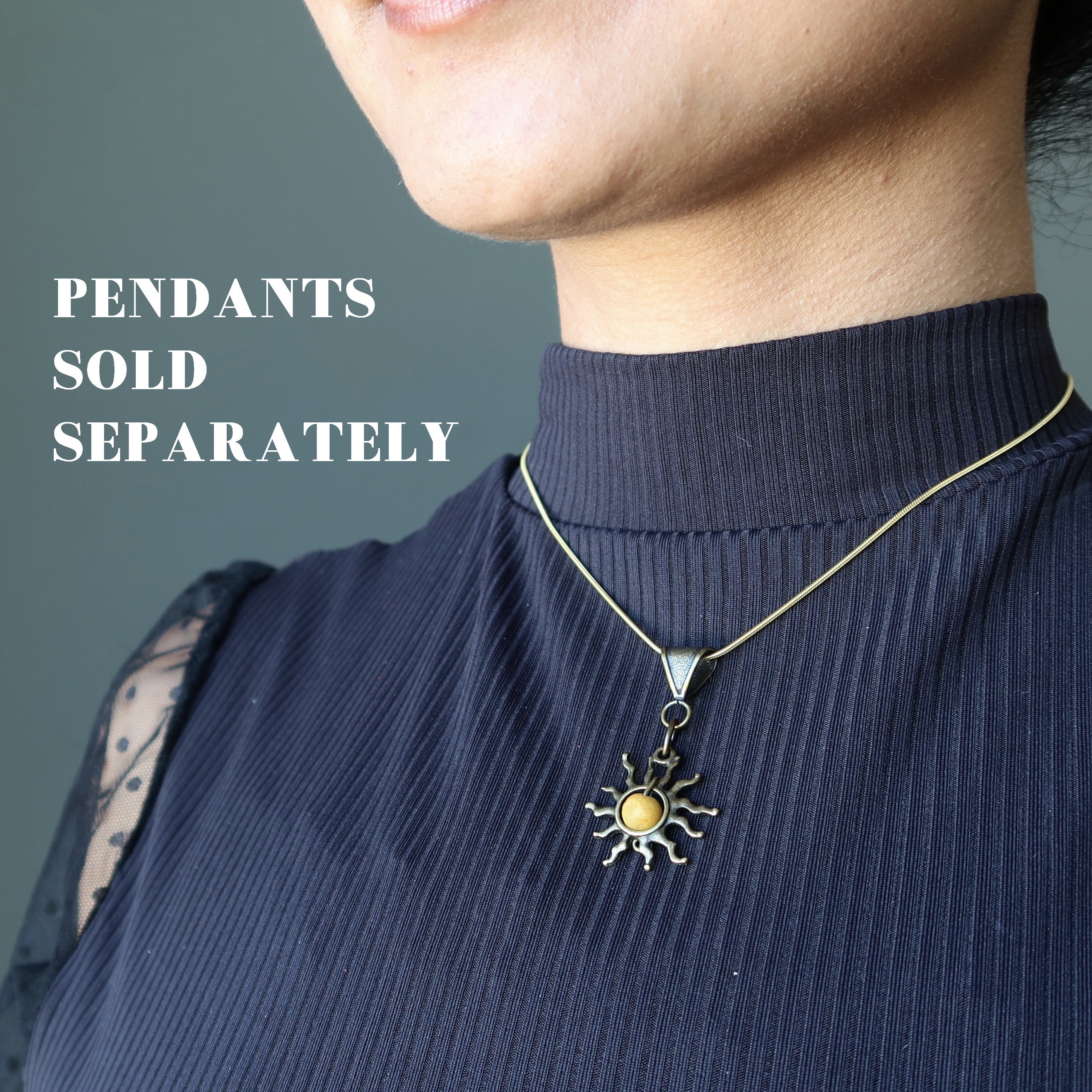 14-Karat Gold-Plated Chain Necklace Snake Adjustable