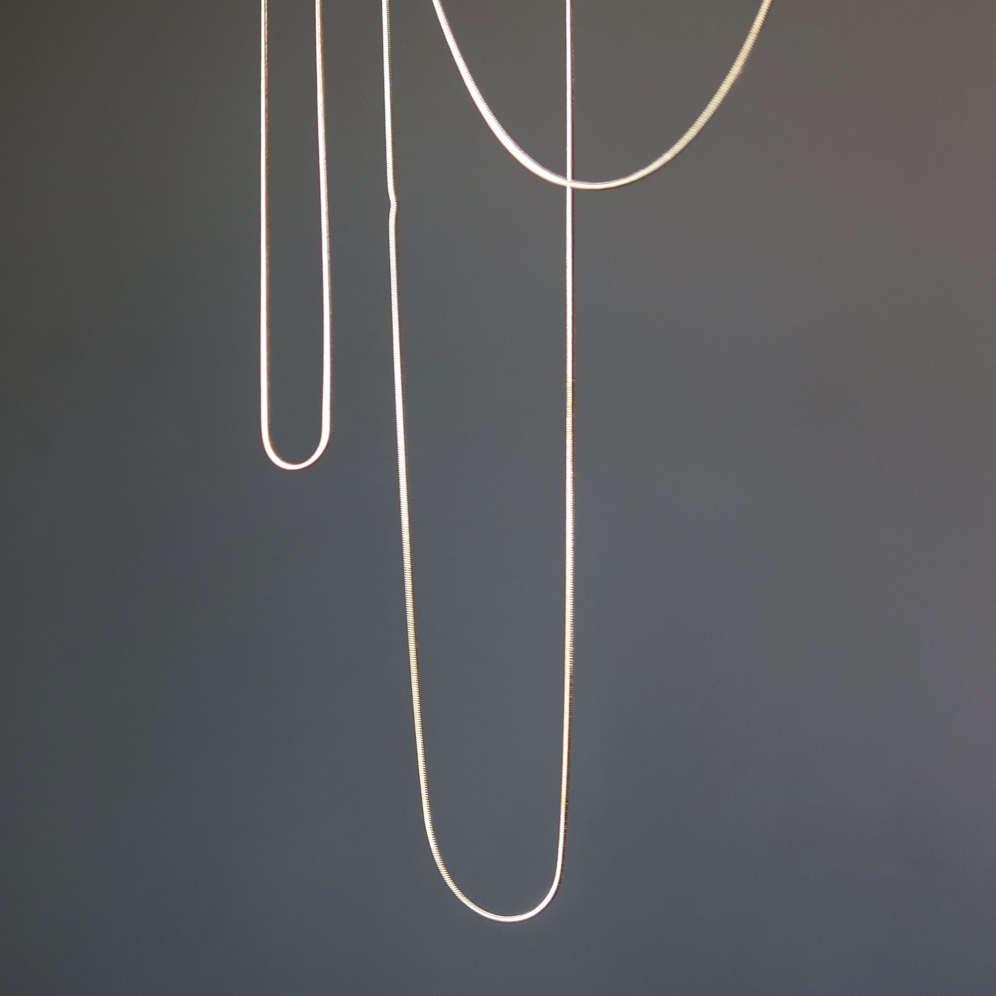 Gold Chain Necklace Everyday Elegance Snake Brass