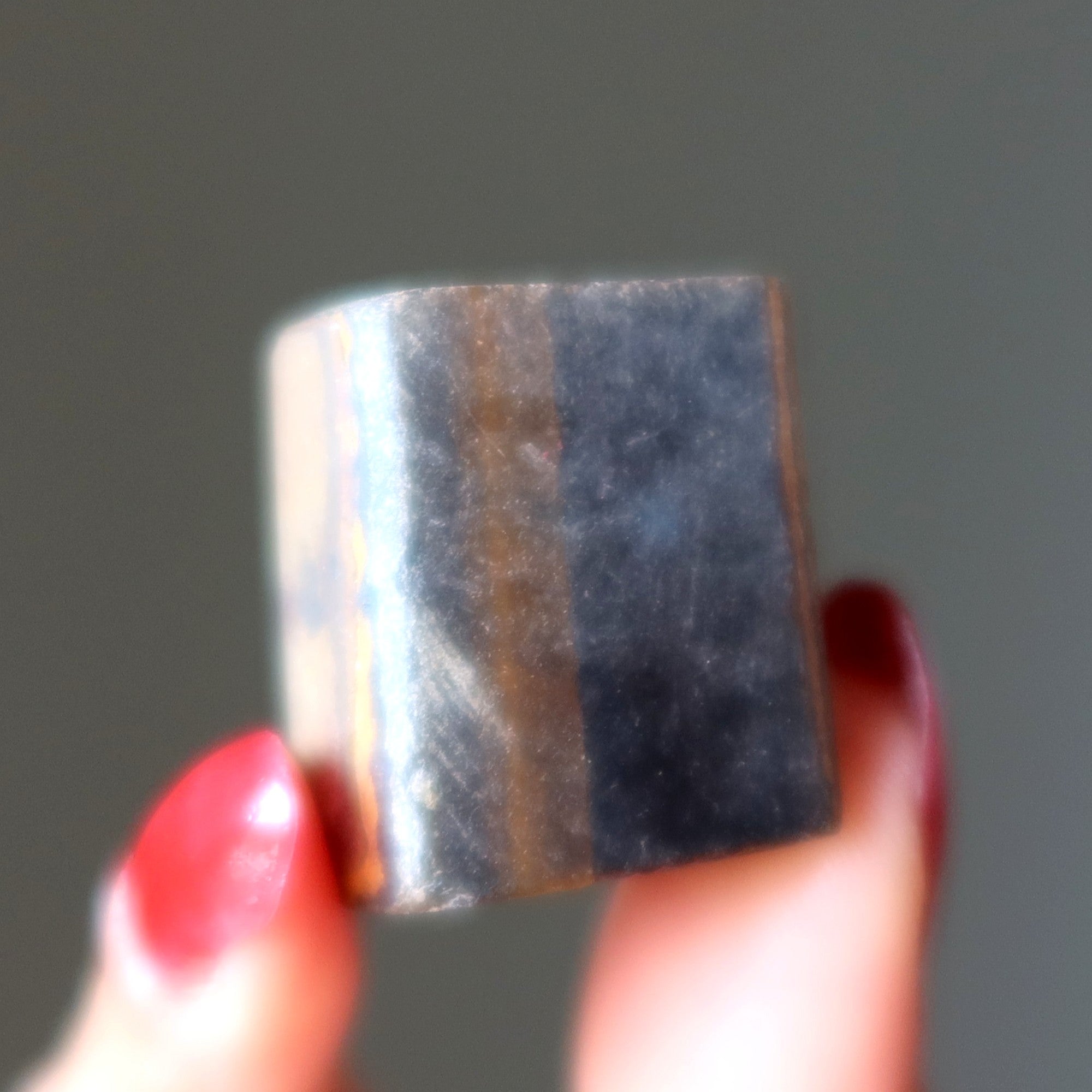 Erdung Set Wurzelchakra Edelsteine Tigerauge Versteinertes Holz