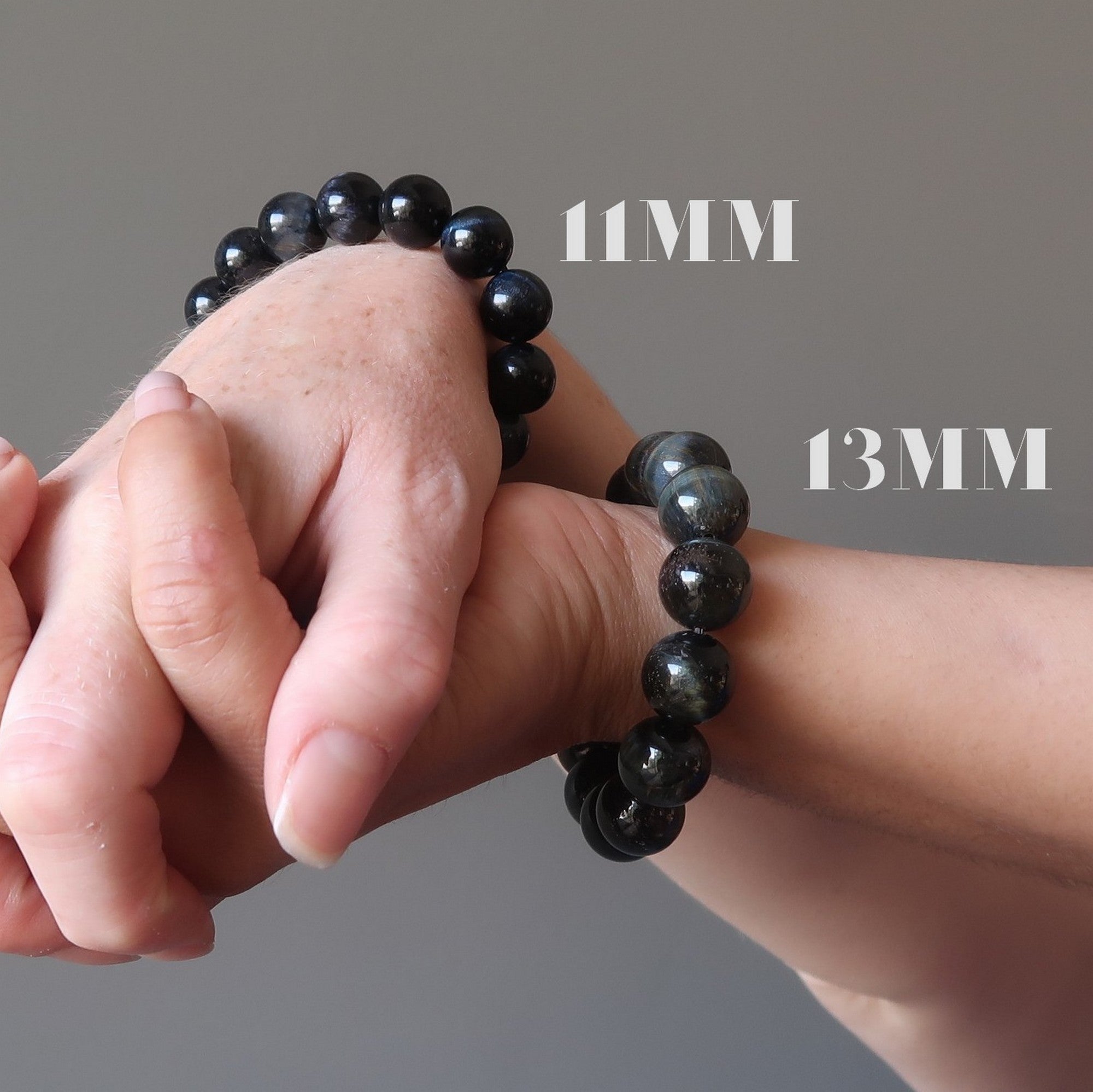 Bracelet Œil de Faucon Brillance Bleue Pierre d'Esprit Acéré