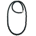 Collier Œil de Faucon Perles Pierres Précieuses Vole Haut