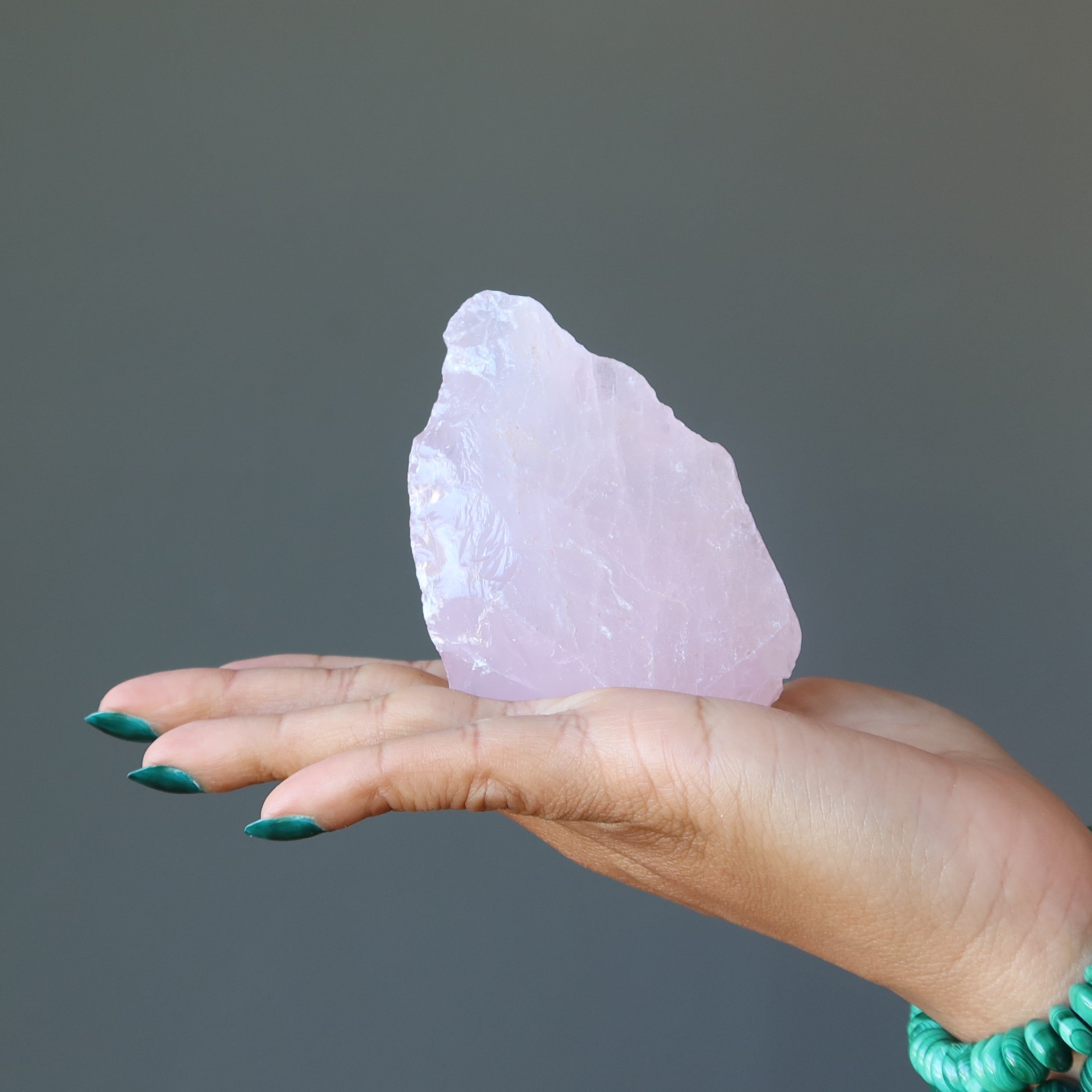 Rosenquarz Rohkristall Paar rosa Wahre Liebe Edelsteine