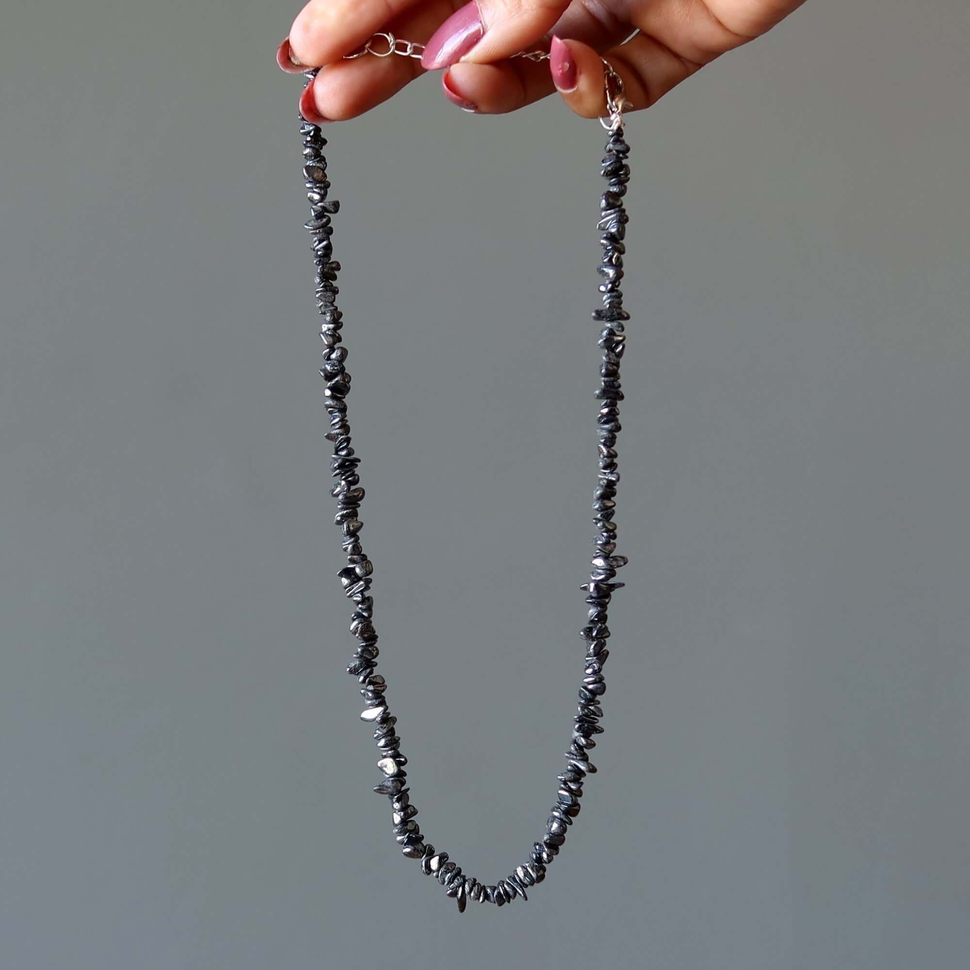 Hematite Necklace Protective Armor Crystals