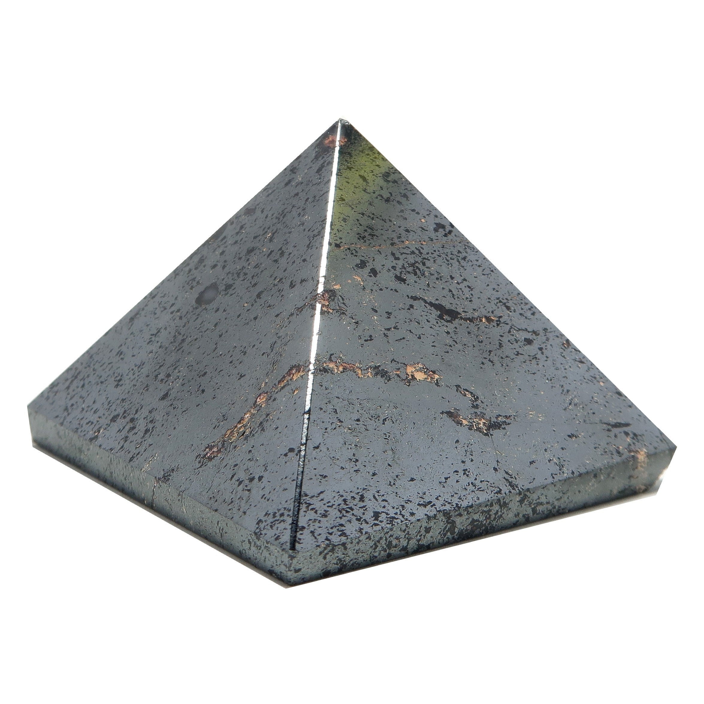 Hematite Pyramid Earth Silver Spirit Stone