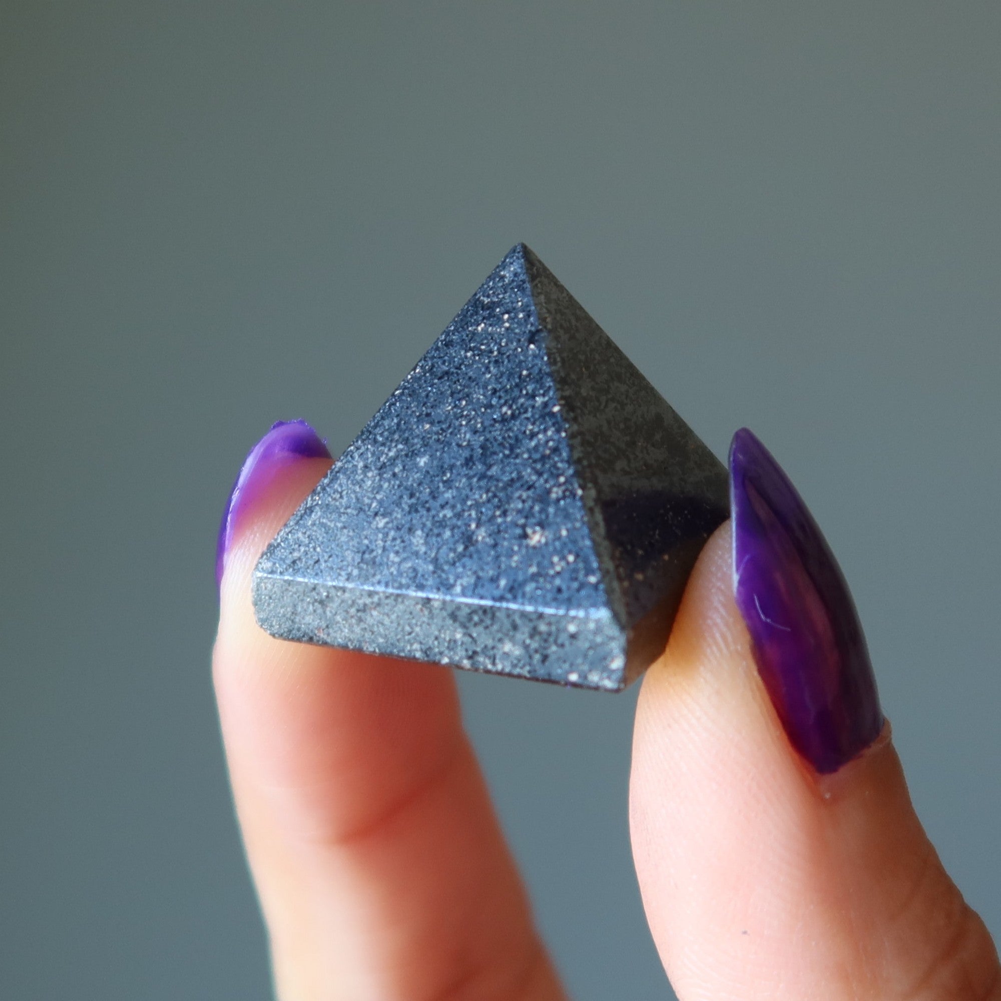 Hematite Pyramid Earth Silver Spirit Stone