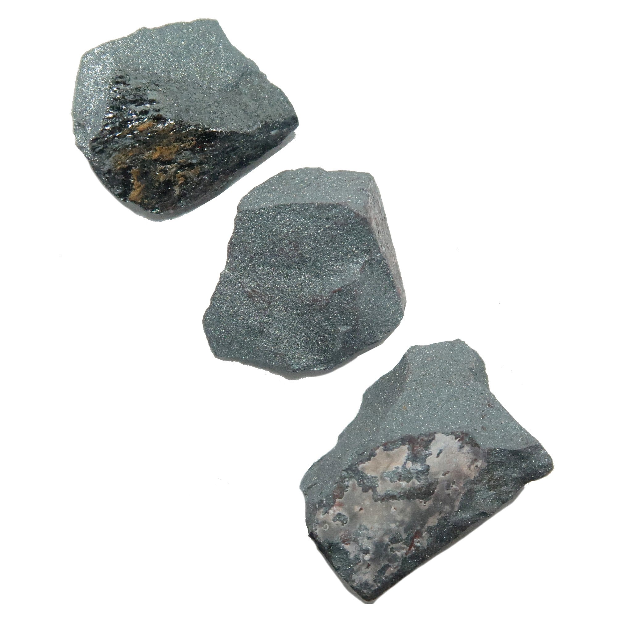 Hematite Raw Crystal Set Silver Superpower Stones