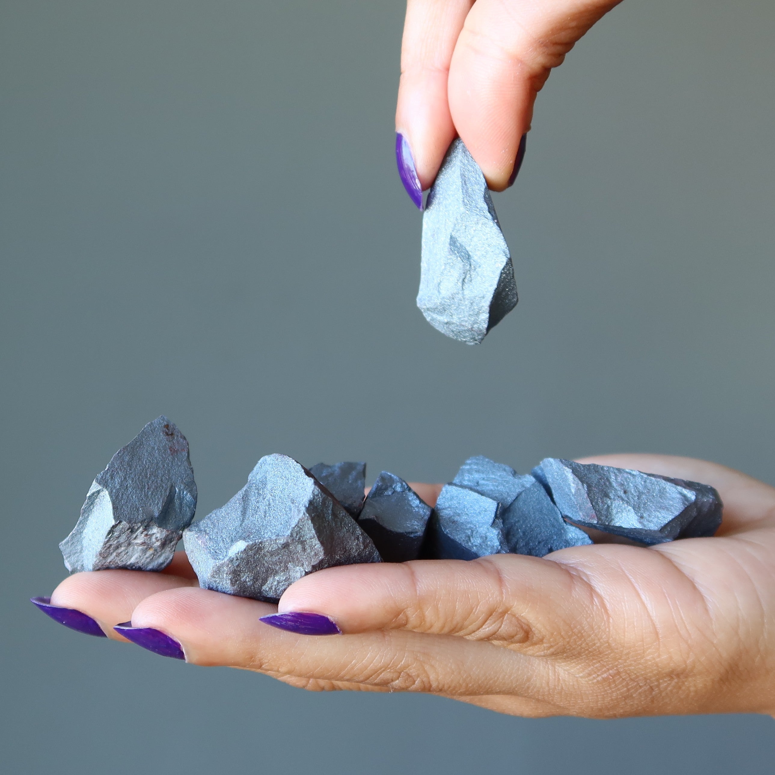 Hematite Raw Crystal Set Silver Superpower Stones