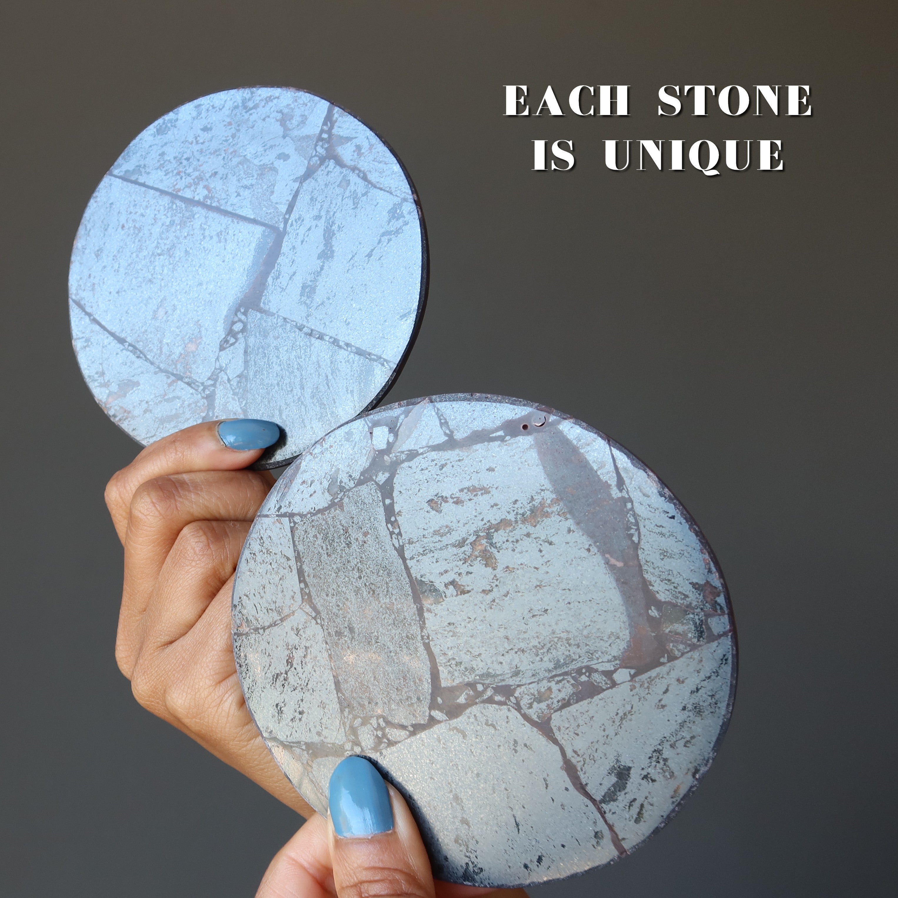Plaque de protection Cercle de positivité en hématite