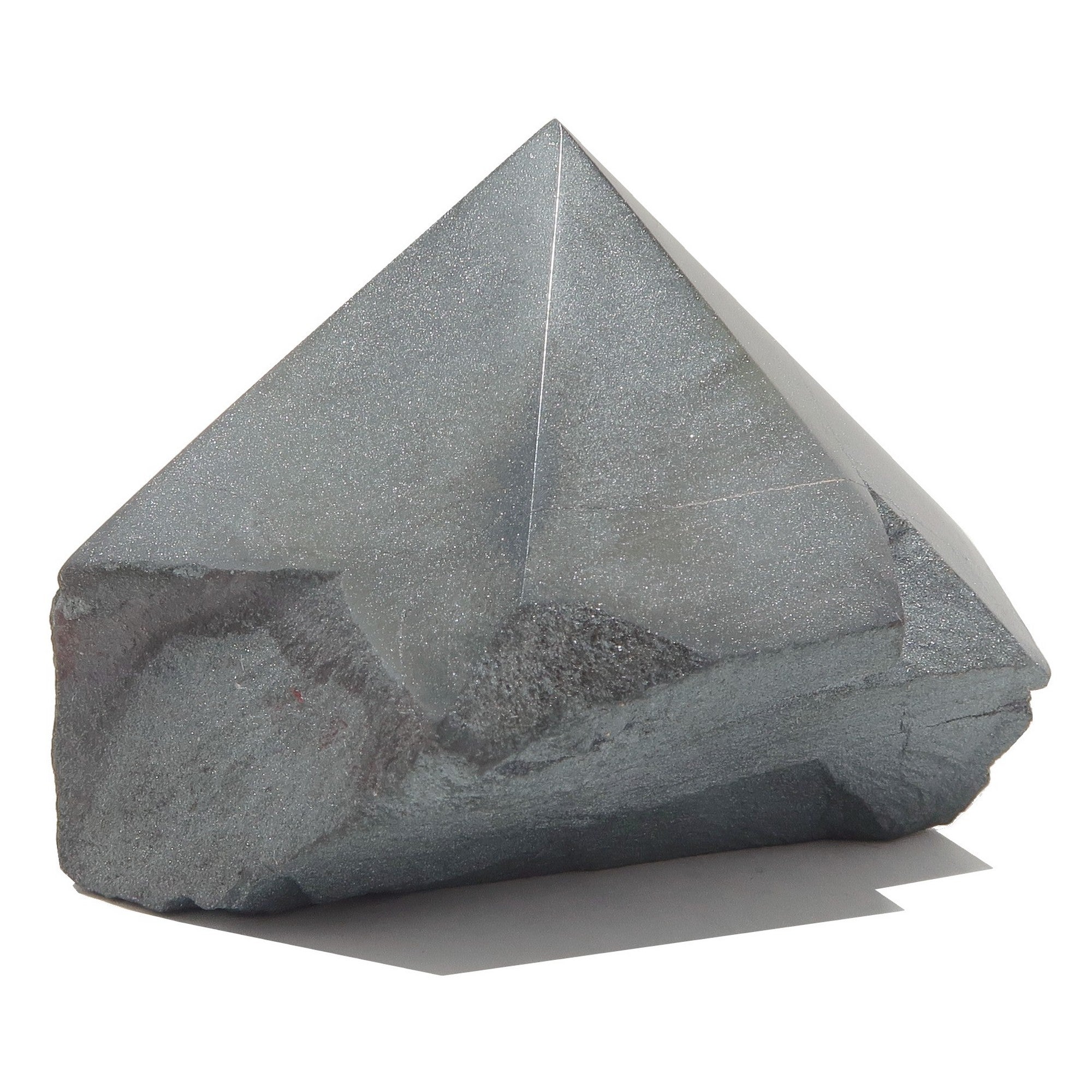 Hematite Tower Wand Natural Silver Guardian Point
