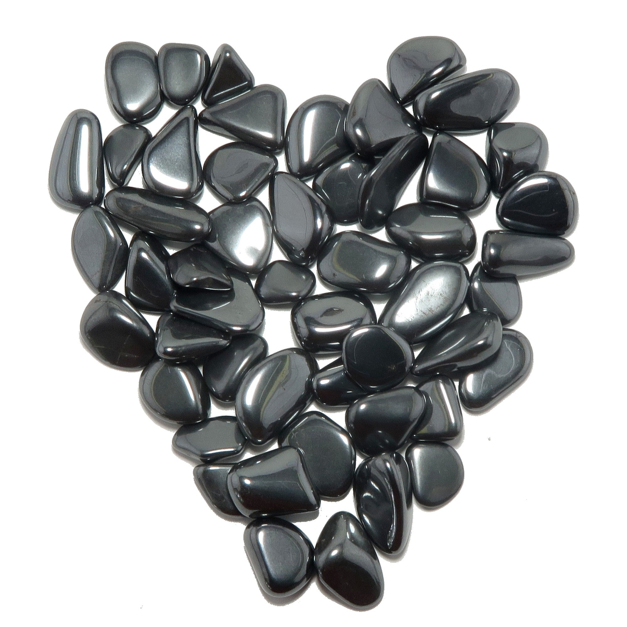 Hematite Tumbled Stone Set 50 Mini Carry Gems