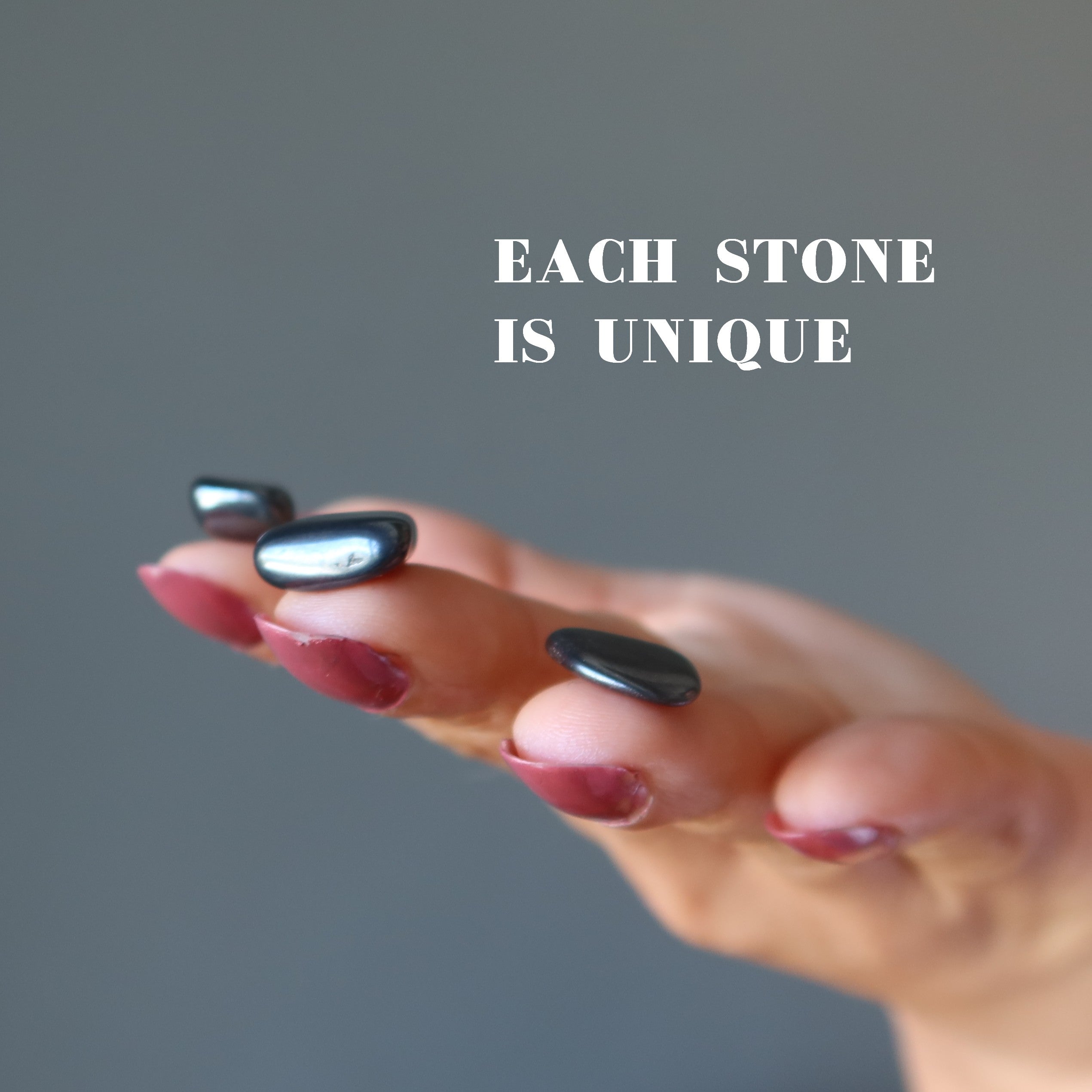 Hematite Tumbled Stone Set 50 Mini Carry Gems
