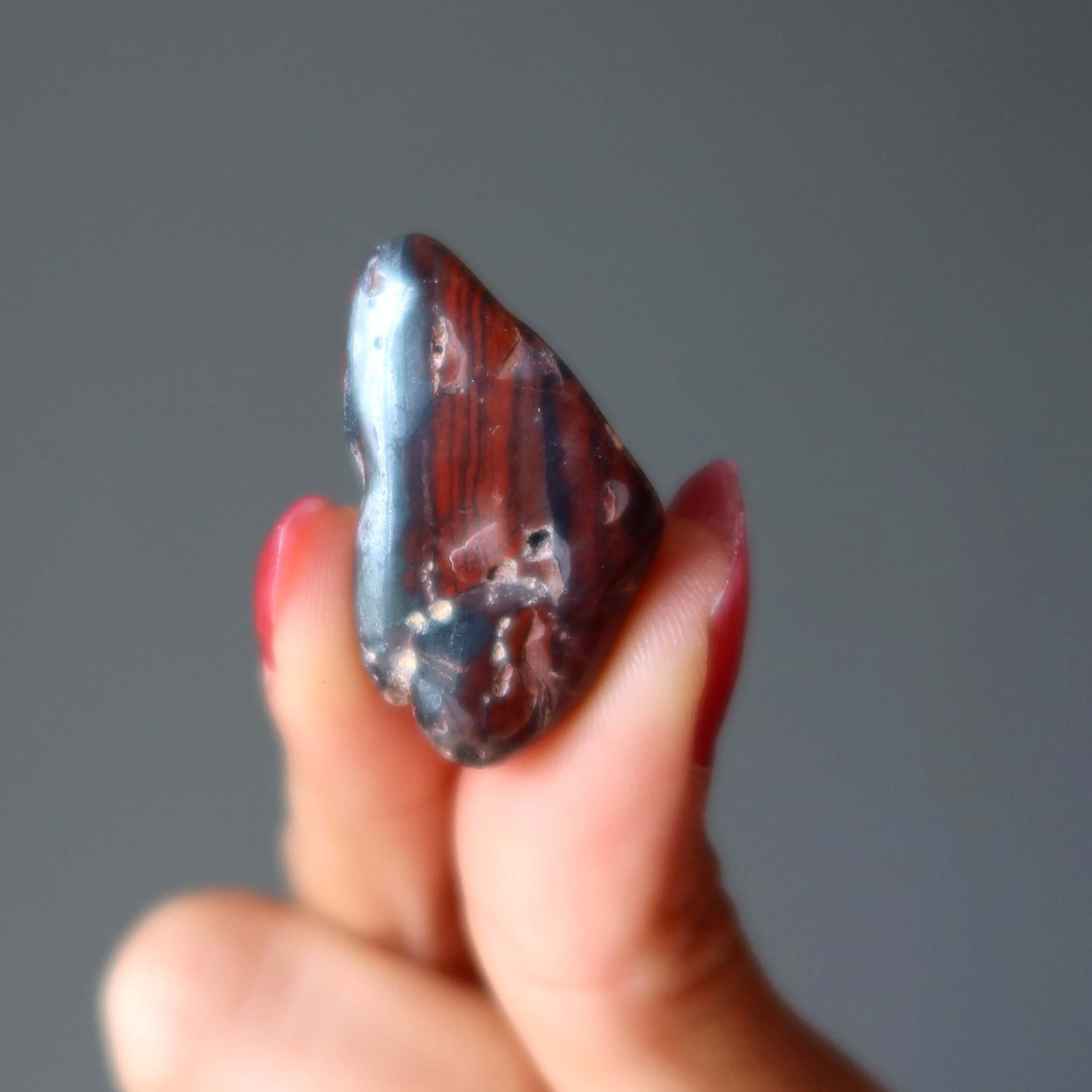 Hématite Pierre Roulée Jaspe Rouge