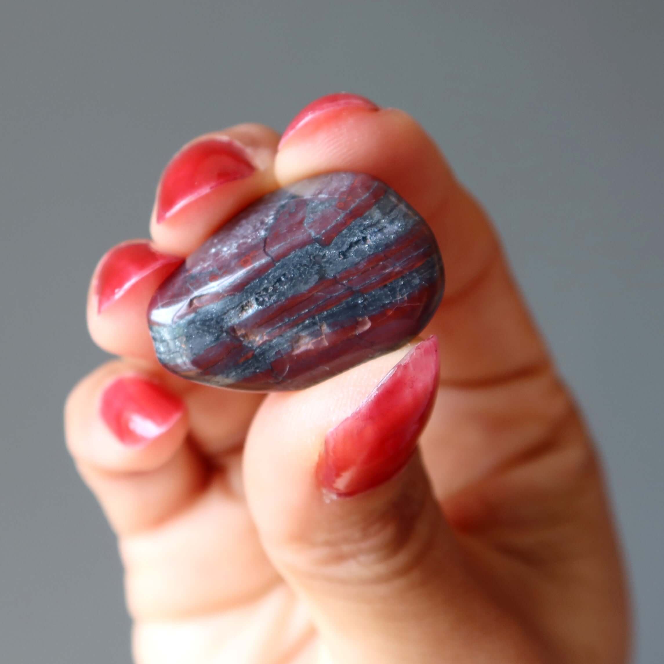 Hématite Pierre Roulée Jaspe Rouge
