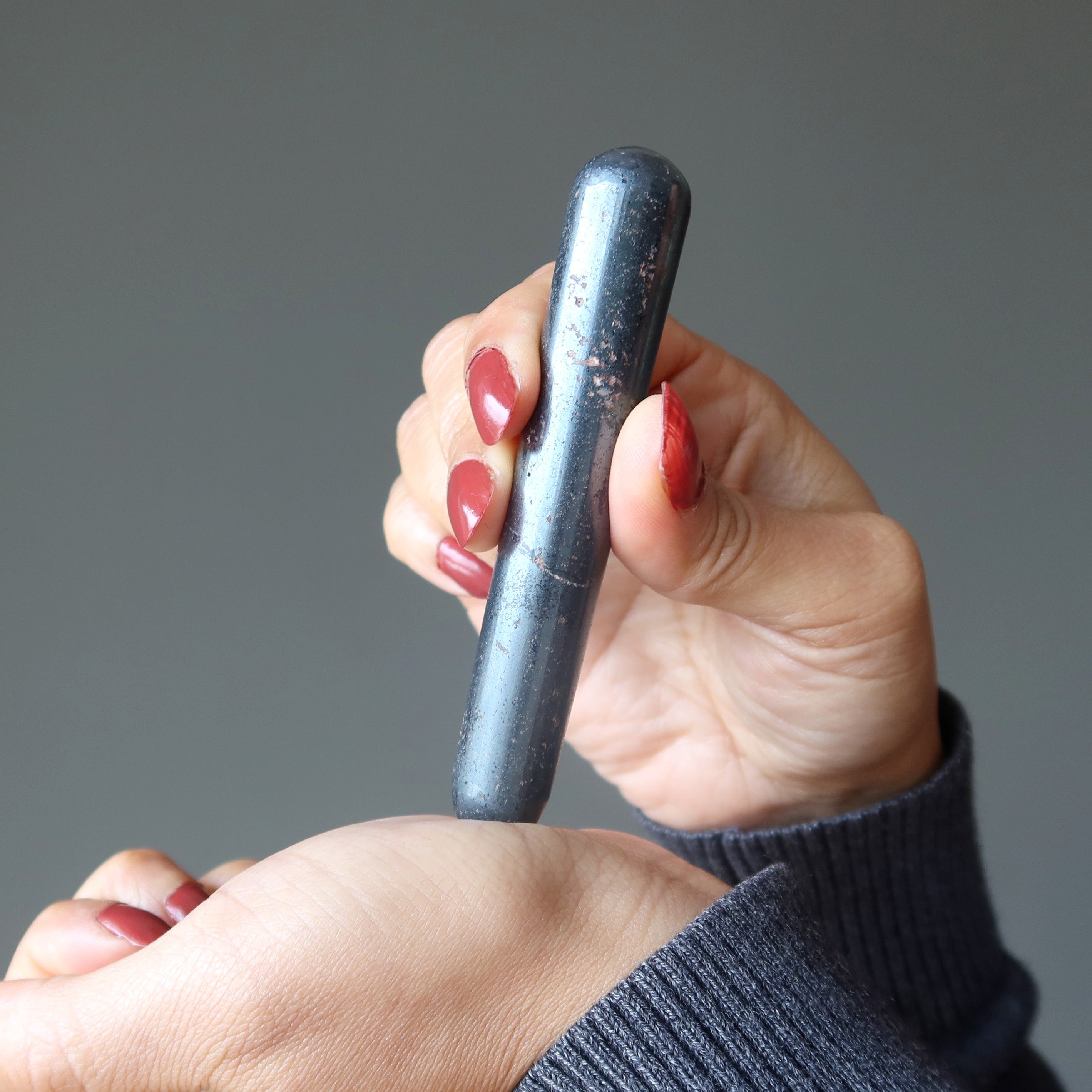 Baguette de massage en hématite | Pouvoir protecteur