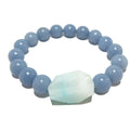 Angelite Bracelet & Hemimorphite Crystal Bead Divine Design