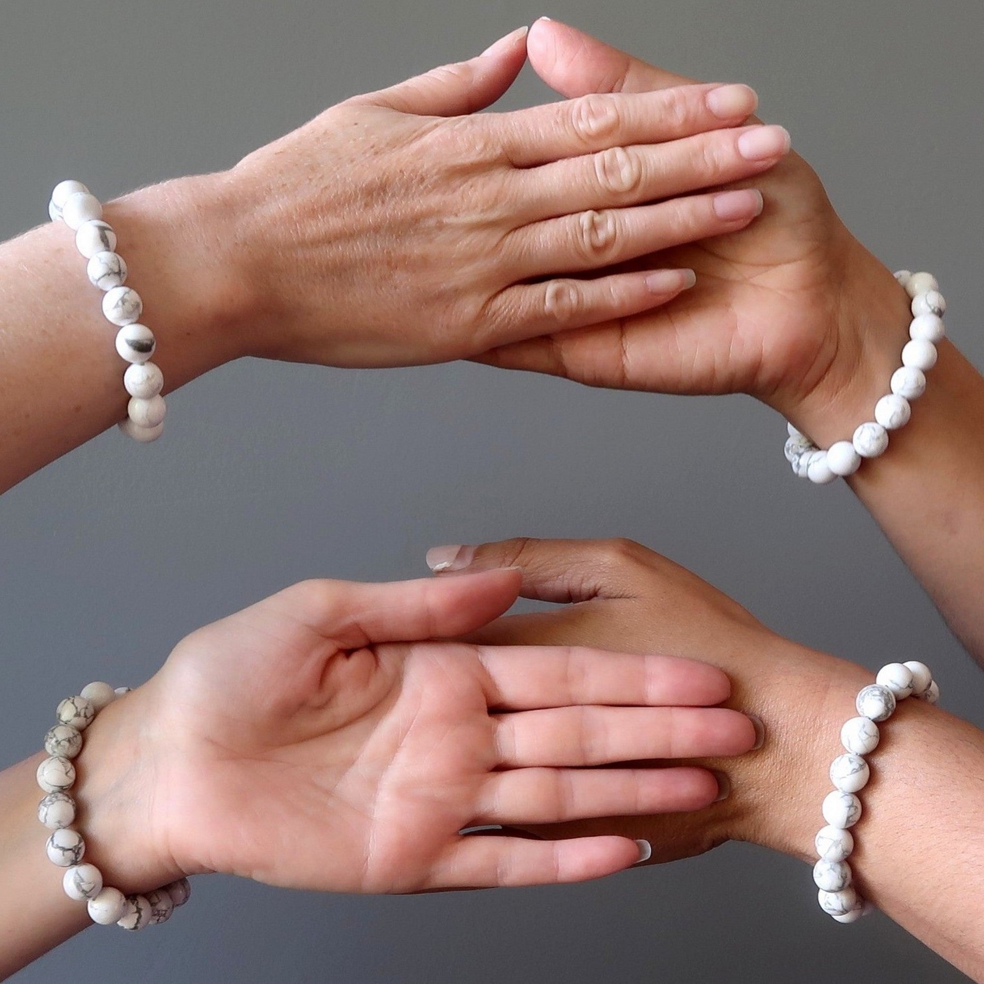 Howlite Bracelet White Crystal Lifestyle Inspiration Stone