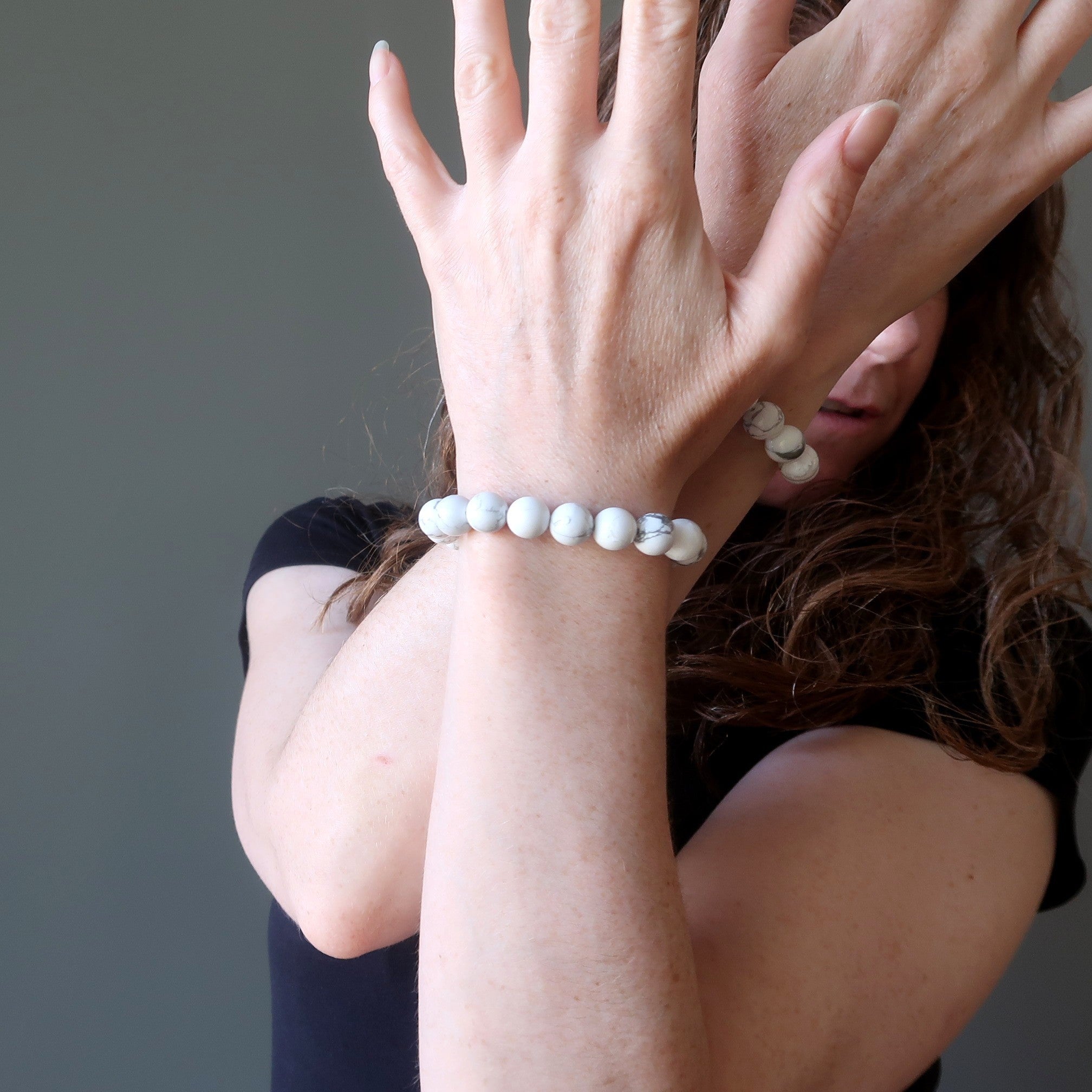 Howlite Bracelet White Crystal Lifestyle Inspiration Stone