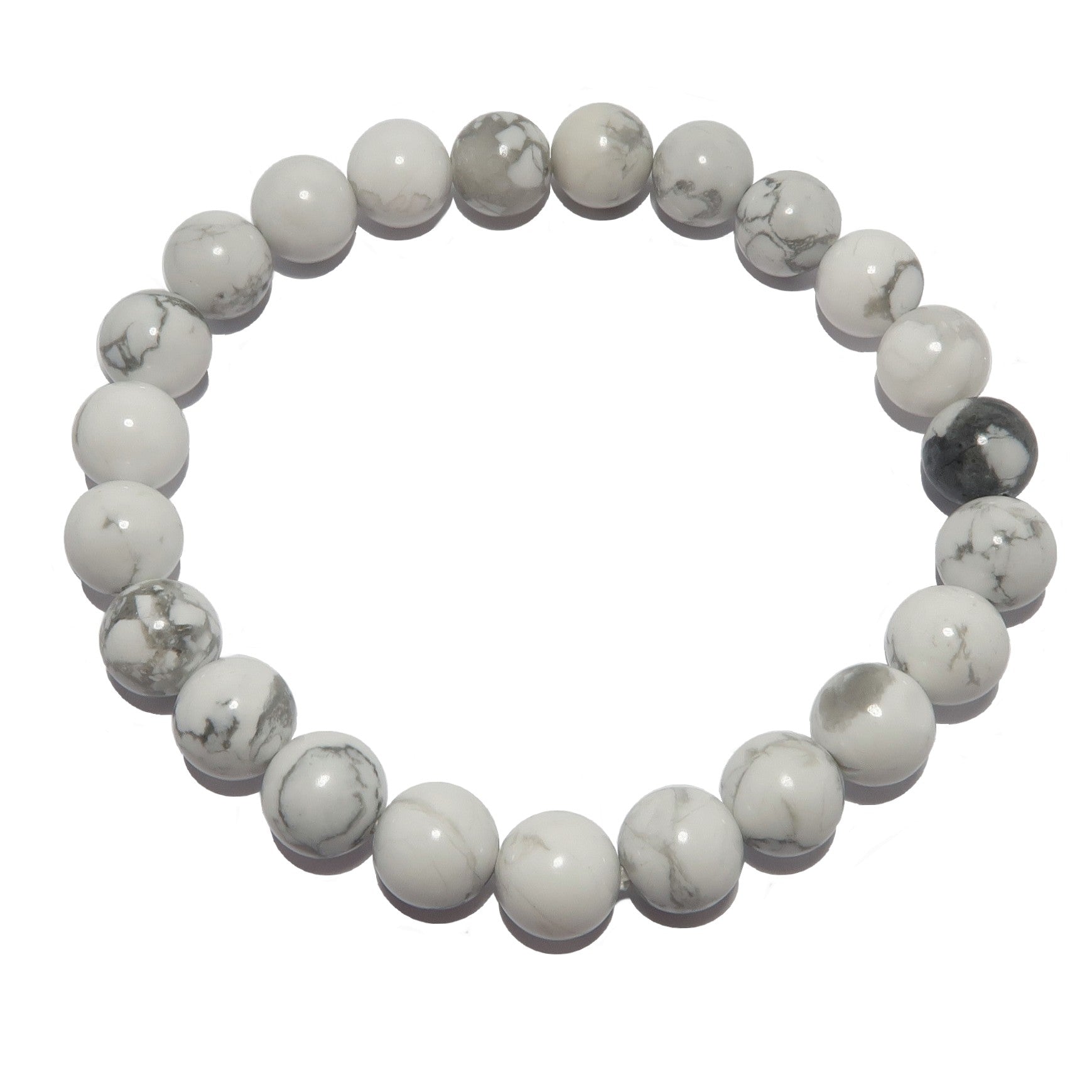 Howlite Bracelet White Crystal Lifestyle Inspiration Stone