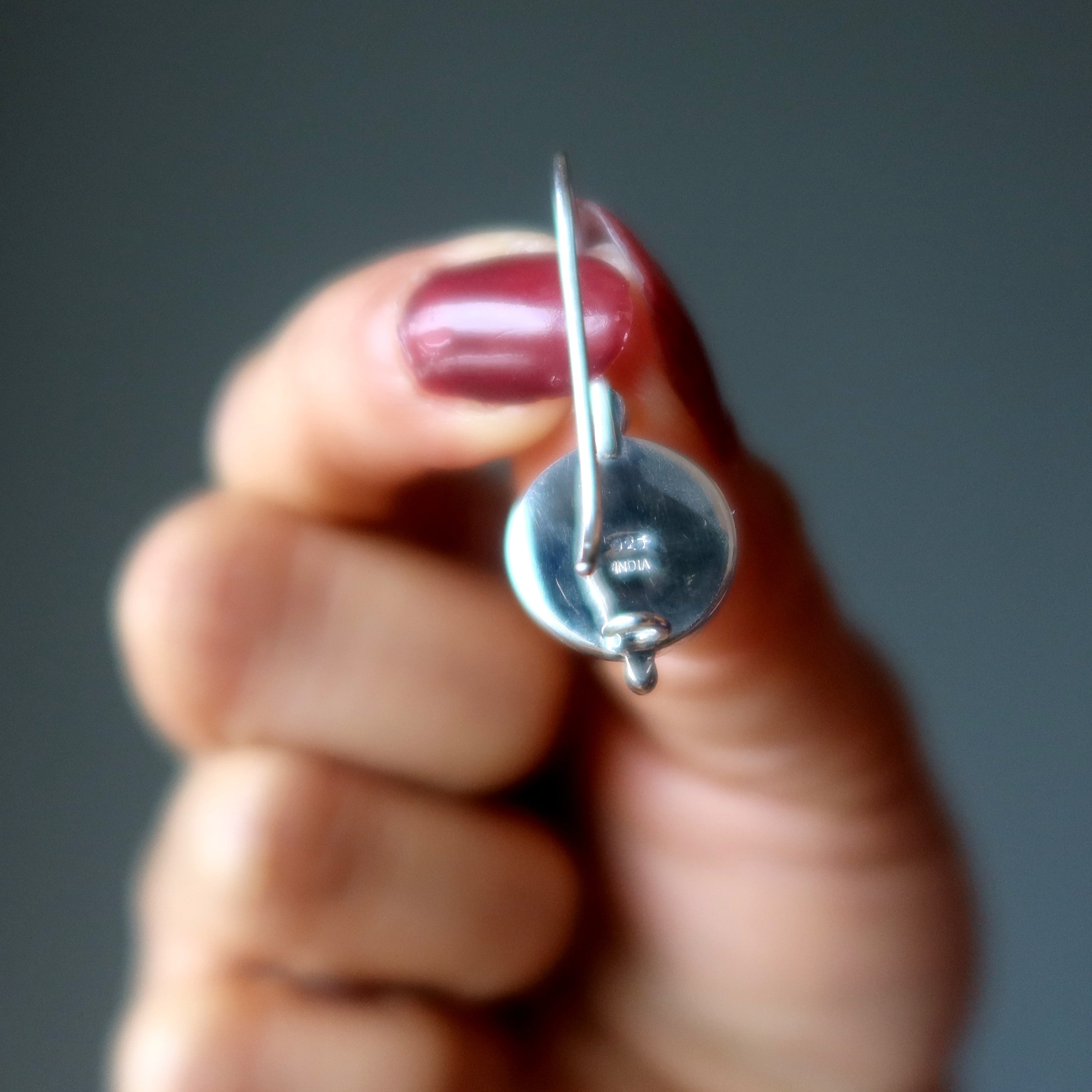Howlite Earrings Wise Inspiration Sterling Silver