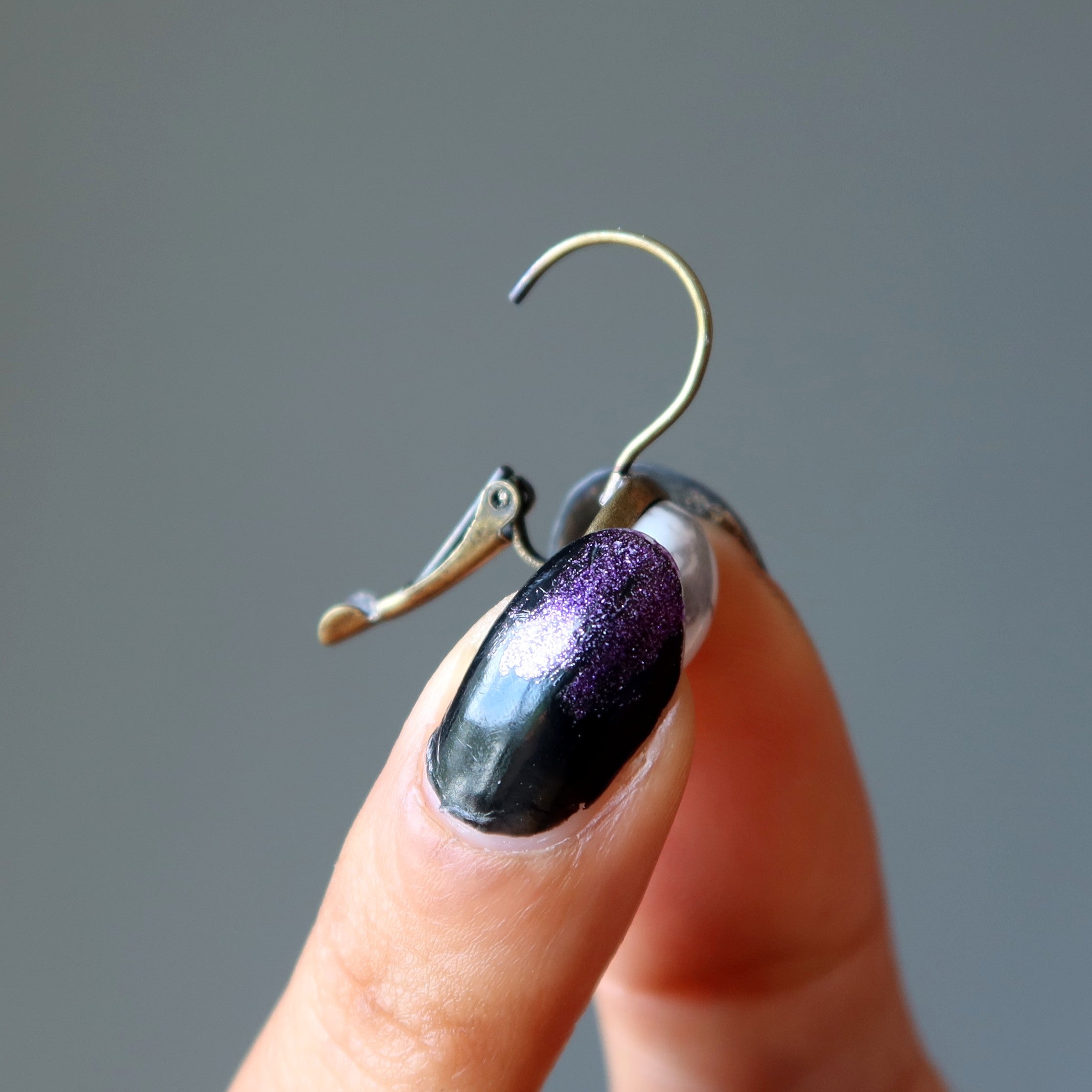Howlite Earrings Inner Peace Gems Bronze Leverback