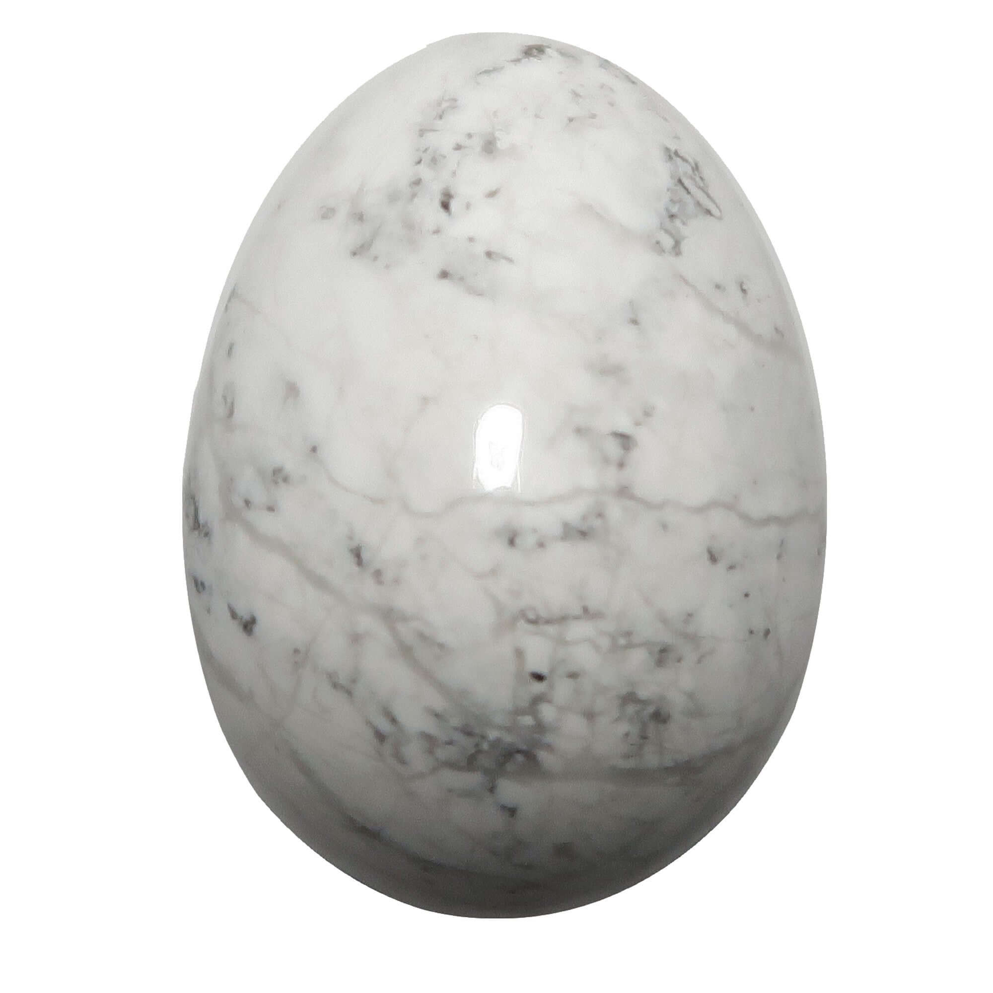 Howlite Œuf Blanc Habitudes Saines Tout un Nouveau Monde Cristal