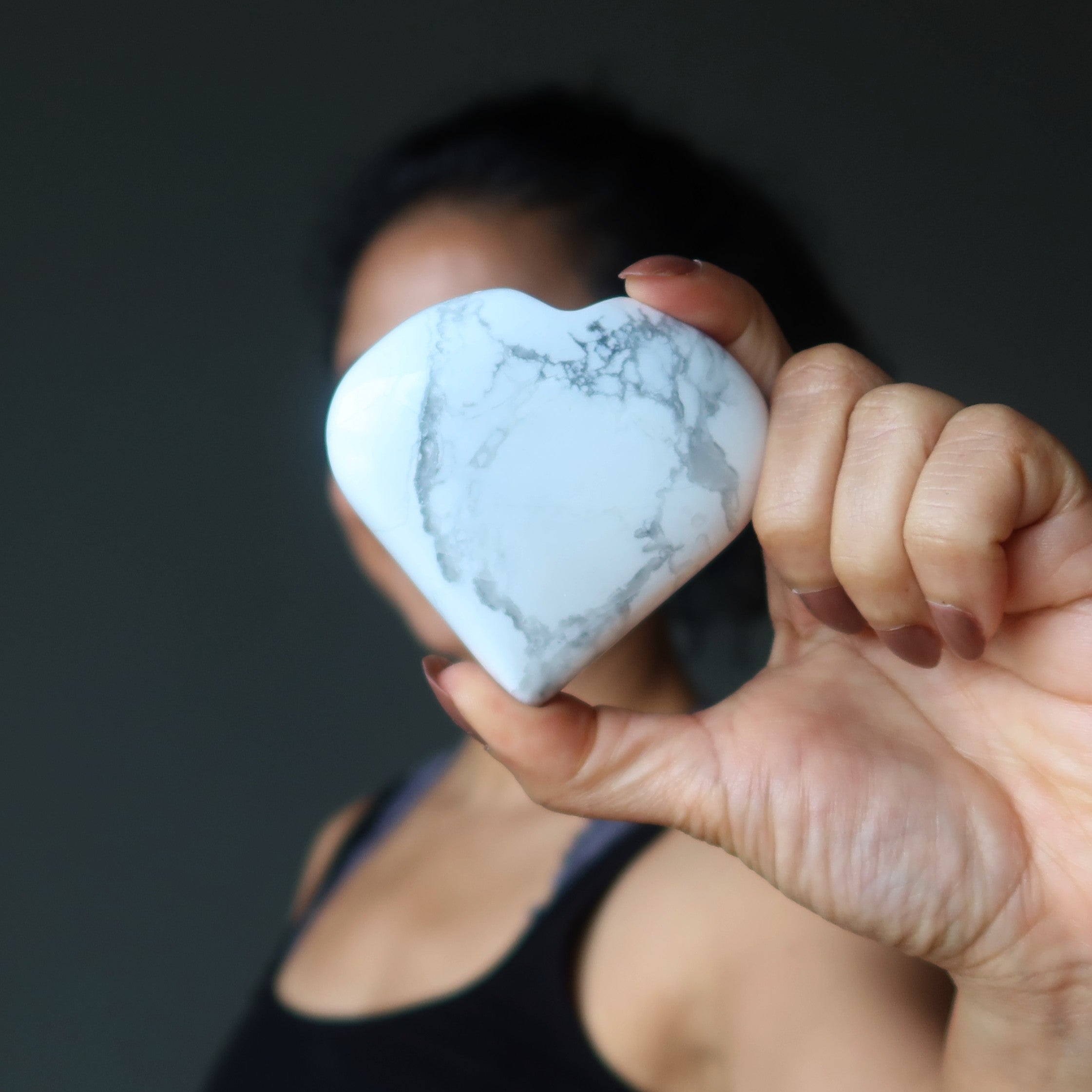 Howlite Cœur Nouveau Départ Nouvel Amour Cristal