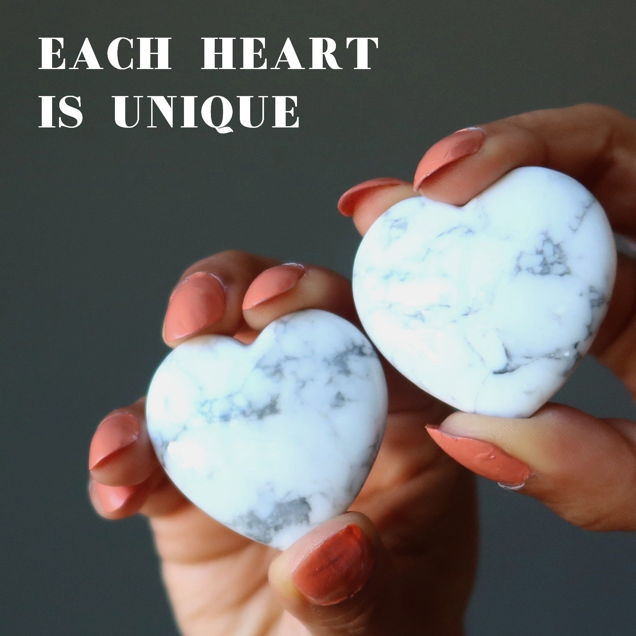 Howlite Cœur Nouveau Départ Nouvel Amour Cristal