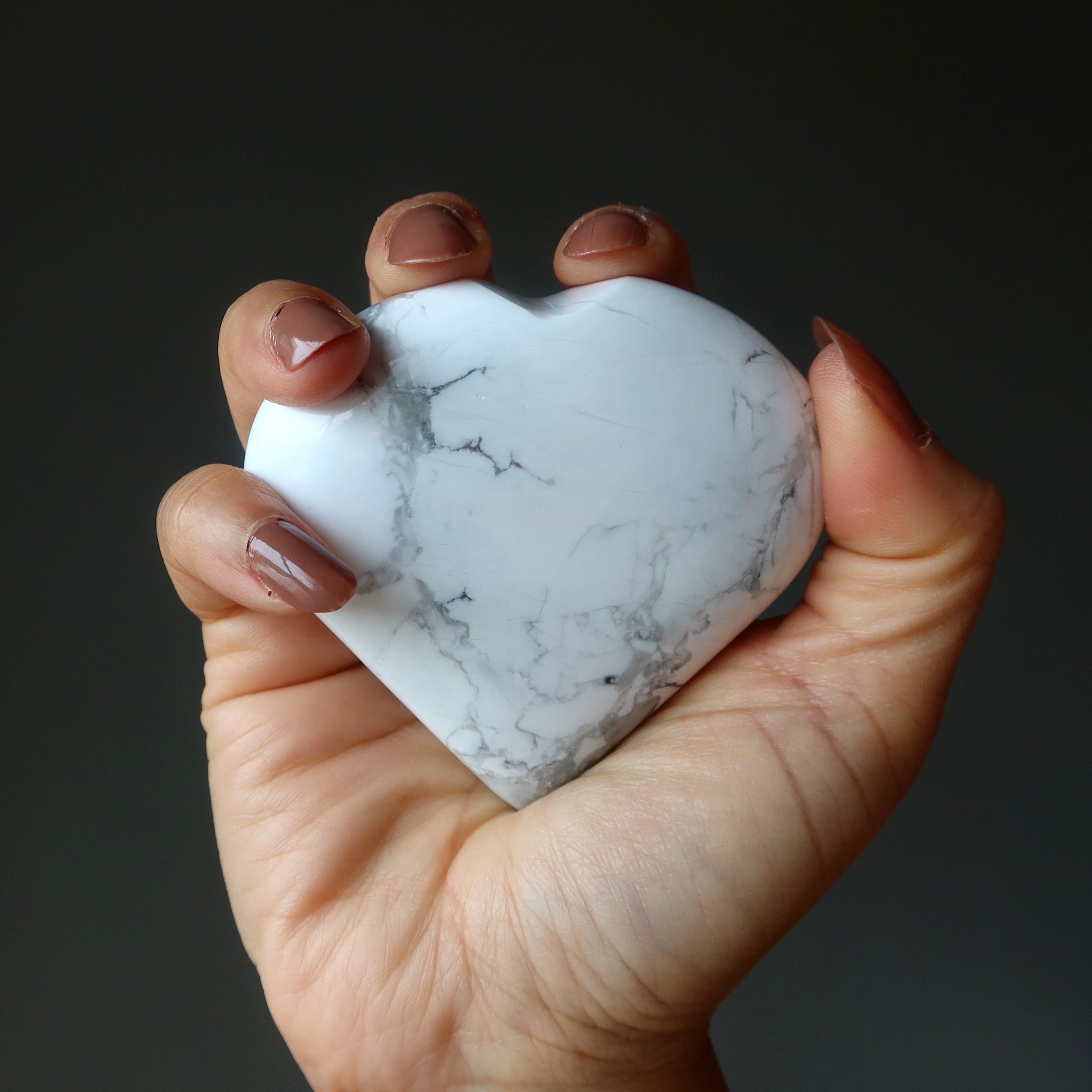 Howlite Cœur Nouveau Départ Nouvel Amour Cristal