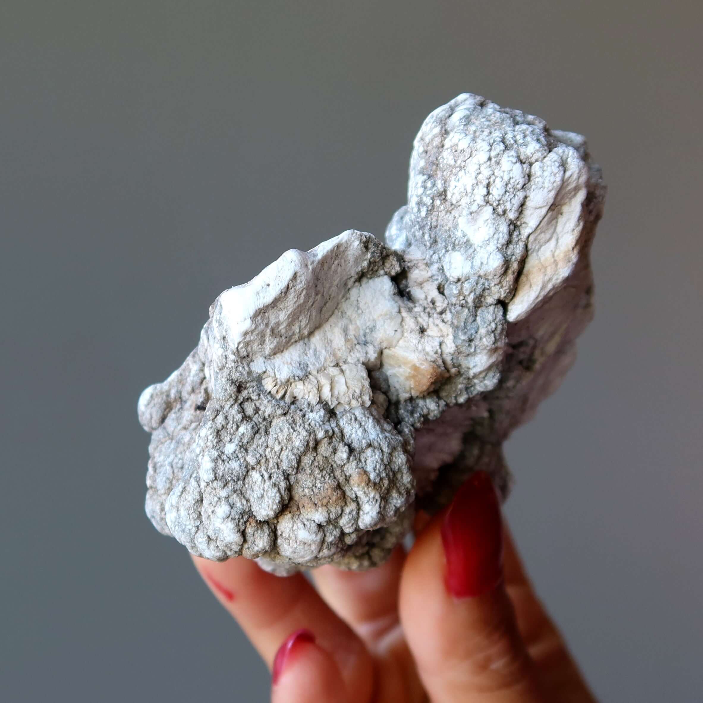 Howlite brute Pierre roulée Brainiac Smart Start blanche