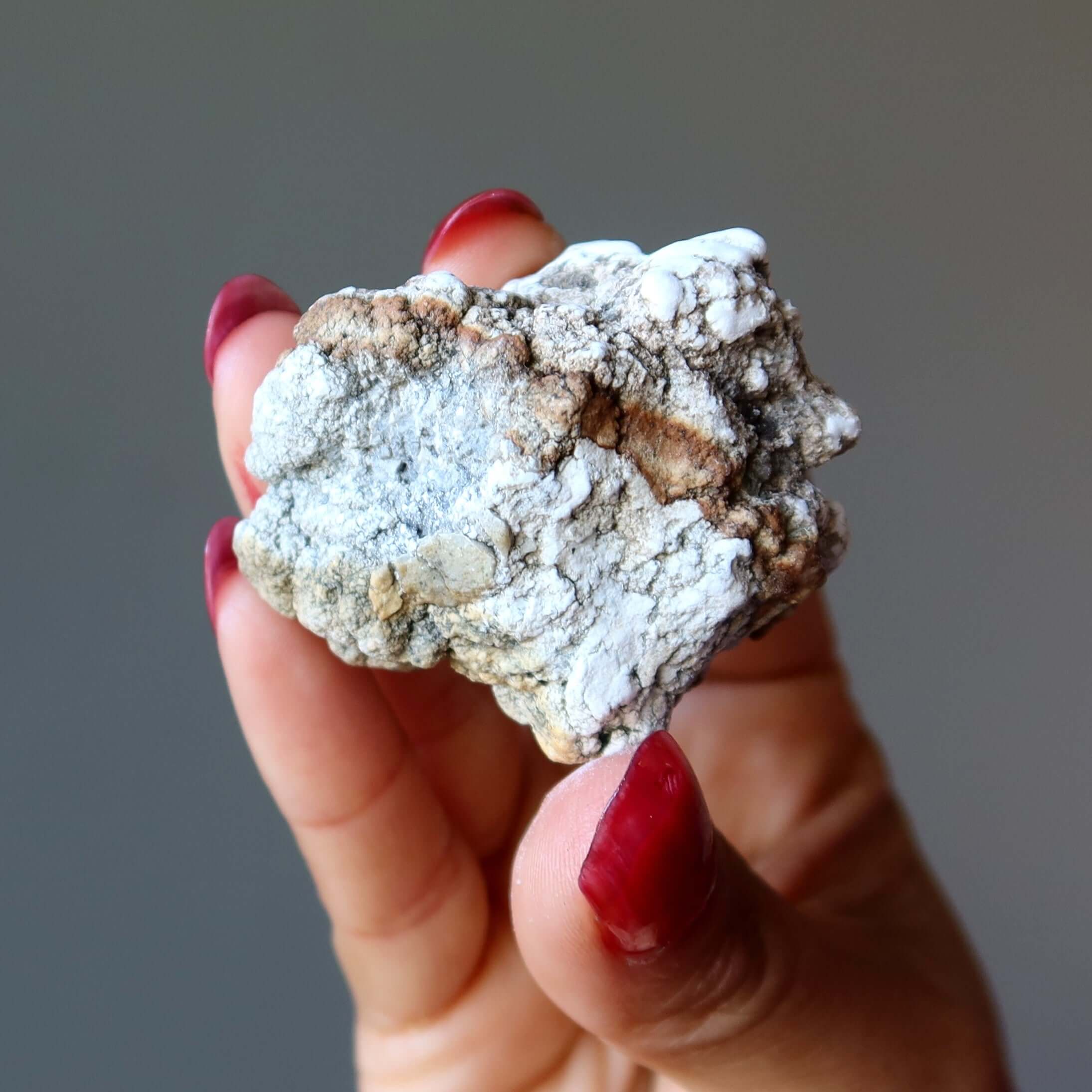 Howlite brute Pierre roulée Brainiac Smart Start blanche