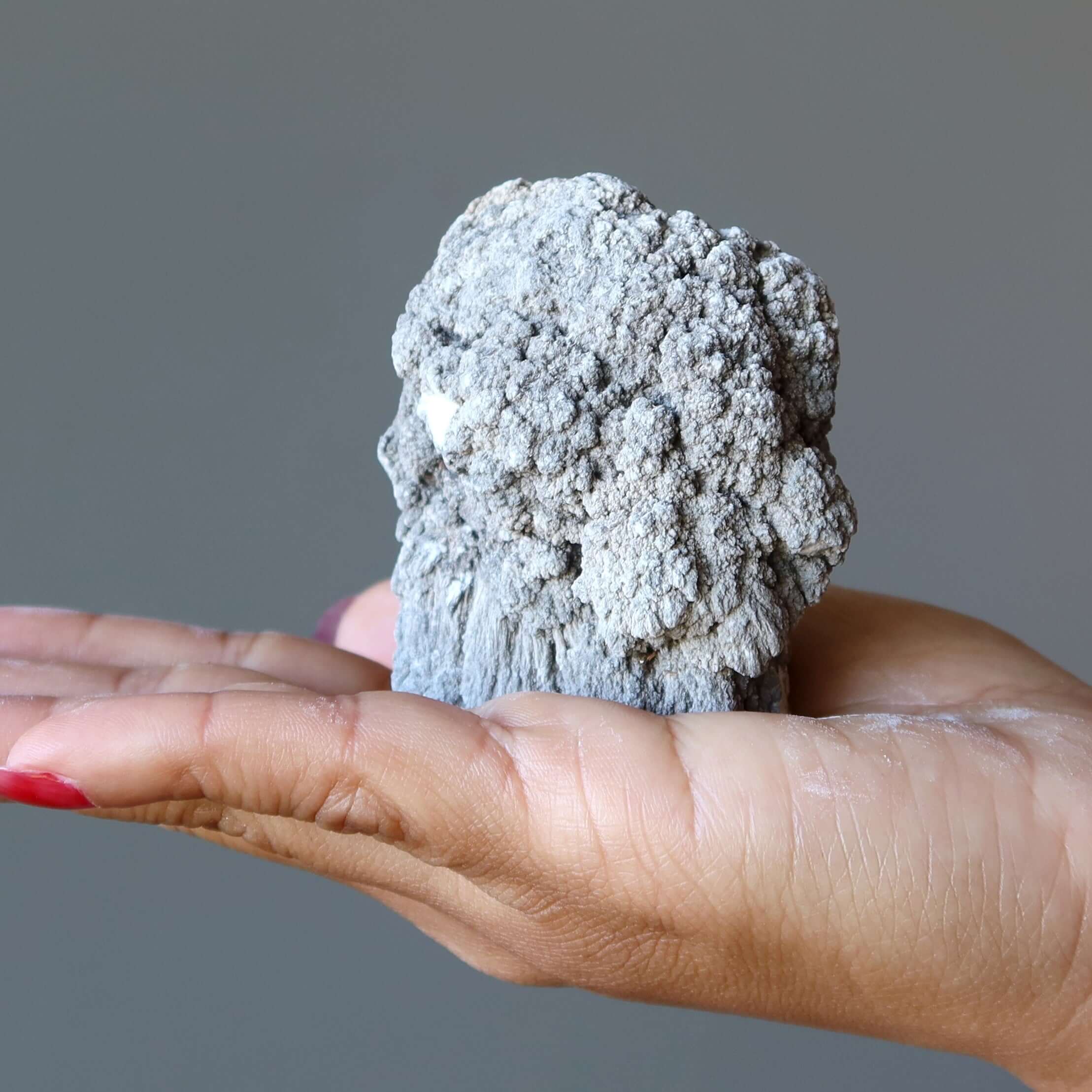 Howlite brute Pierre roulée Brainiac Smart Start blanche