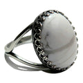 Howlite Ring White Spirit Sterling Silver Adjustable