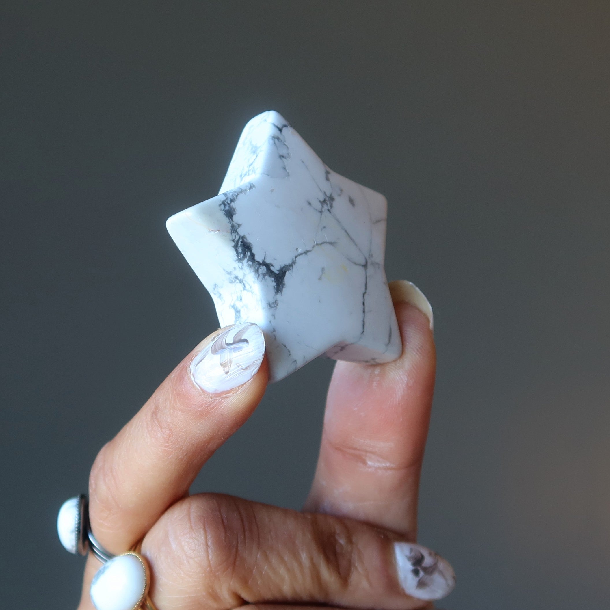 Howlite Star Infinite Possibilities White Crystal