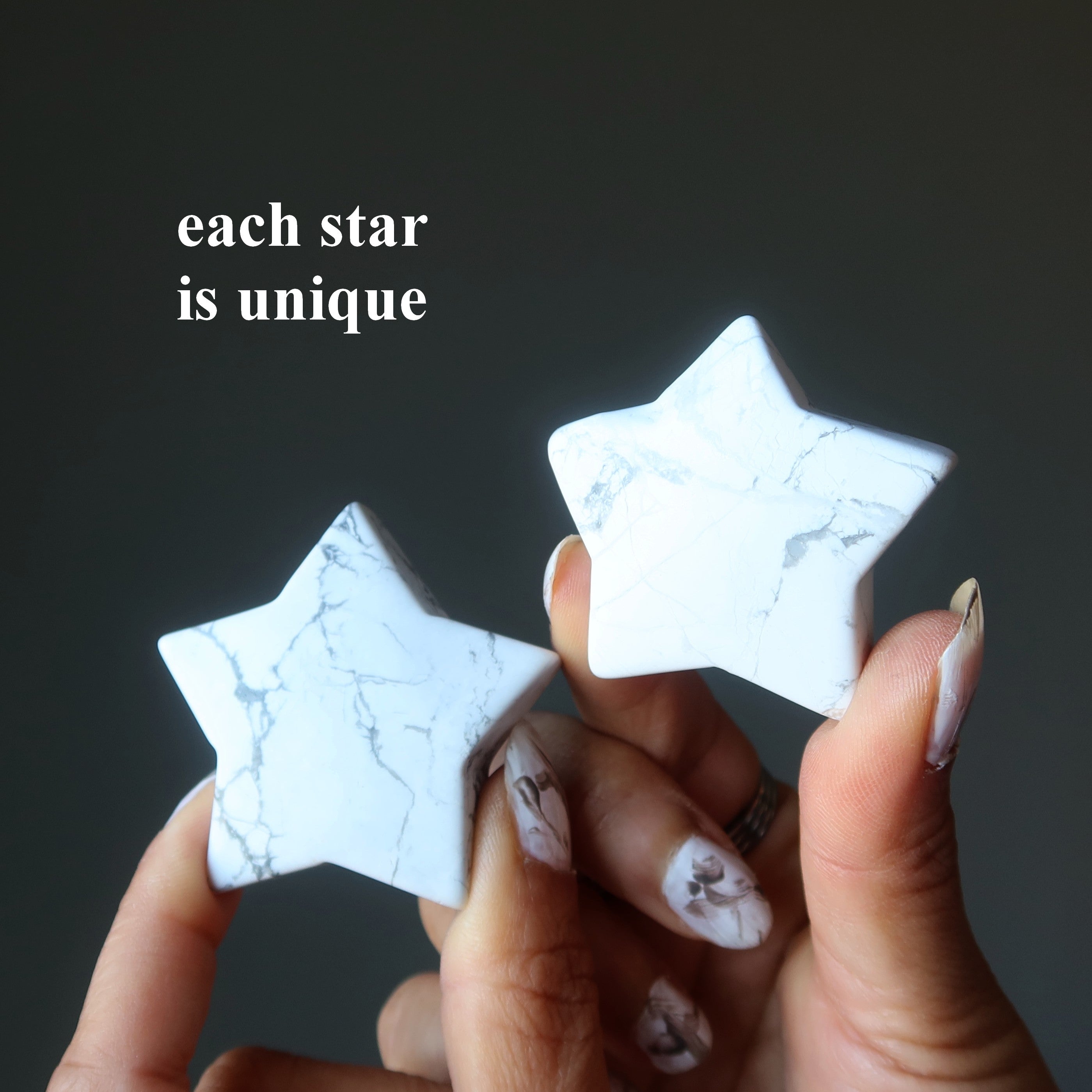 Howlite Star Infinite Possibilities White Crystal