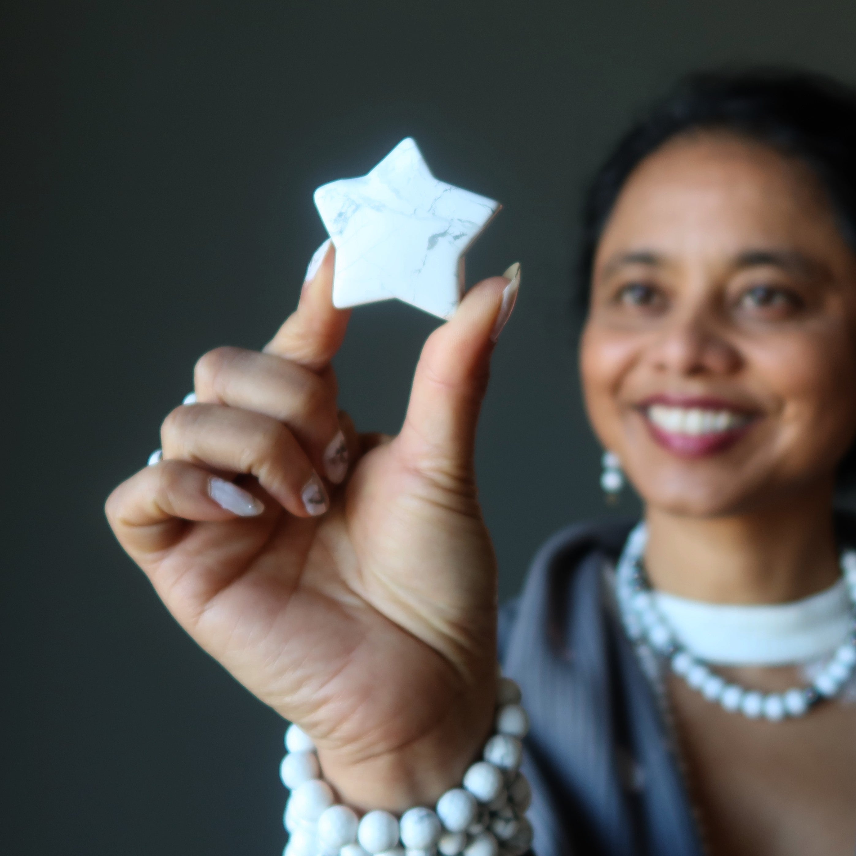 Howlite Star Infinite Possibilities White Crystal