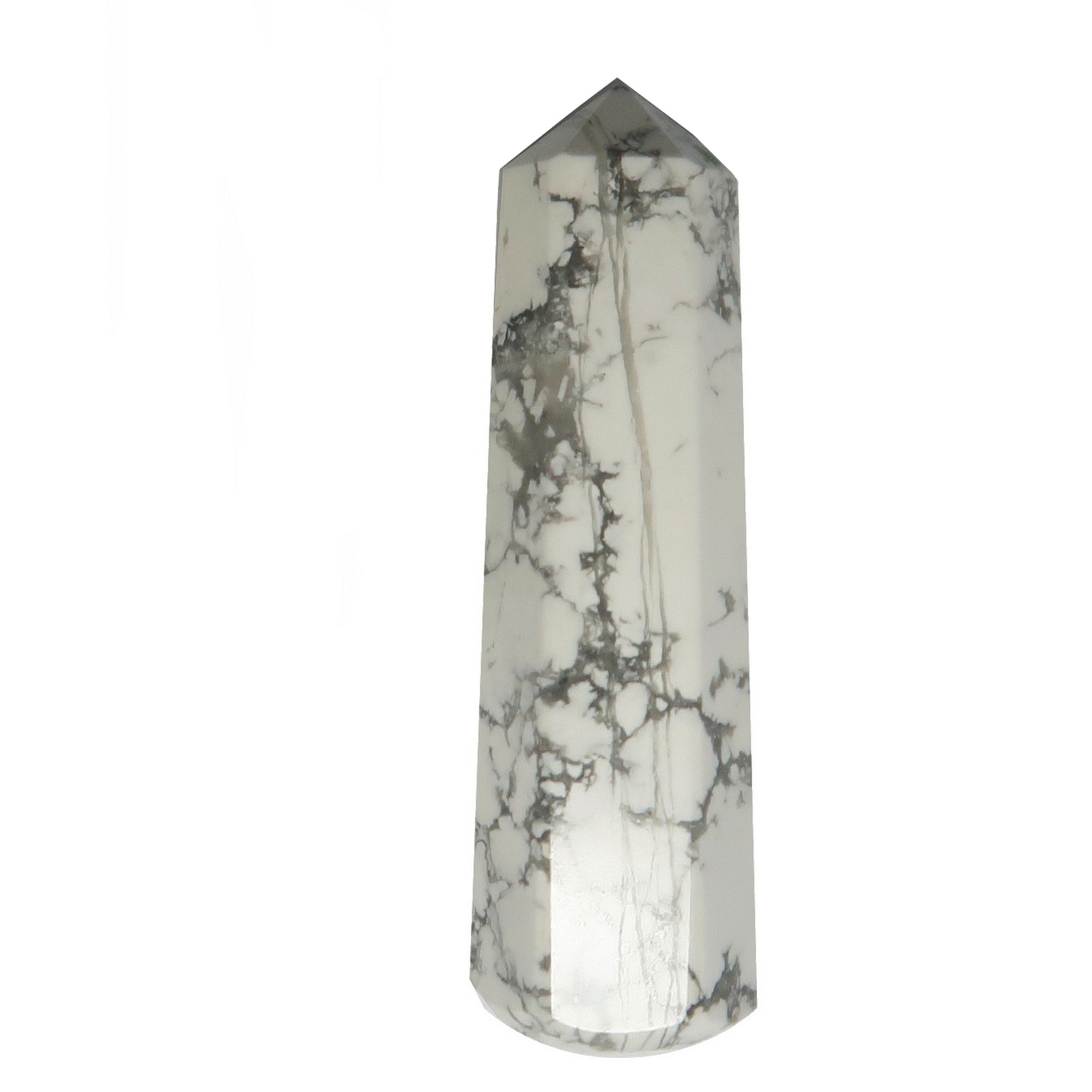 Howlite Faceted Wand Healthy Tomorrow Stone