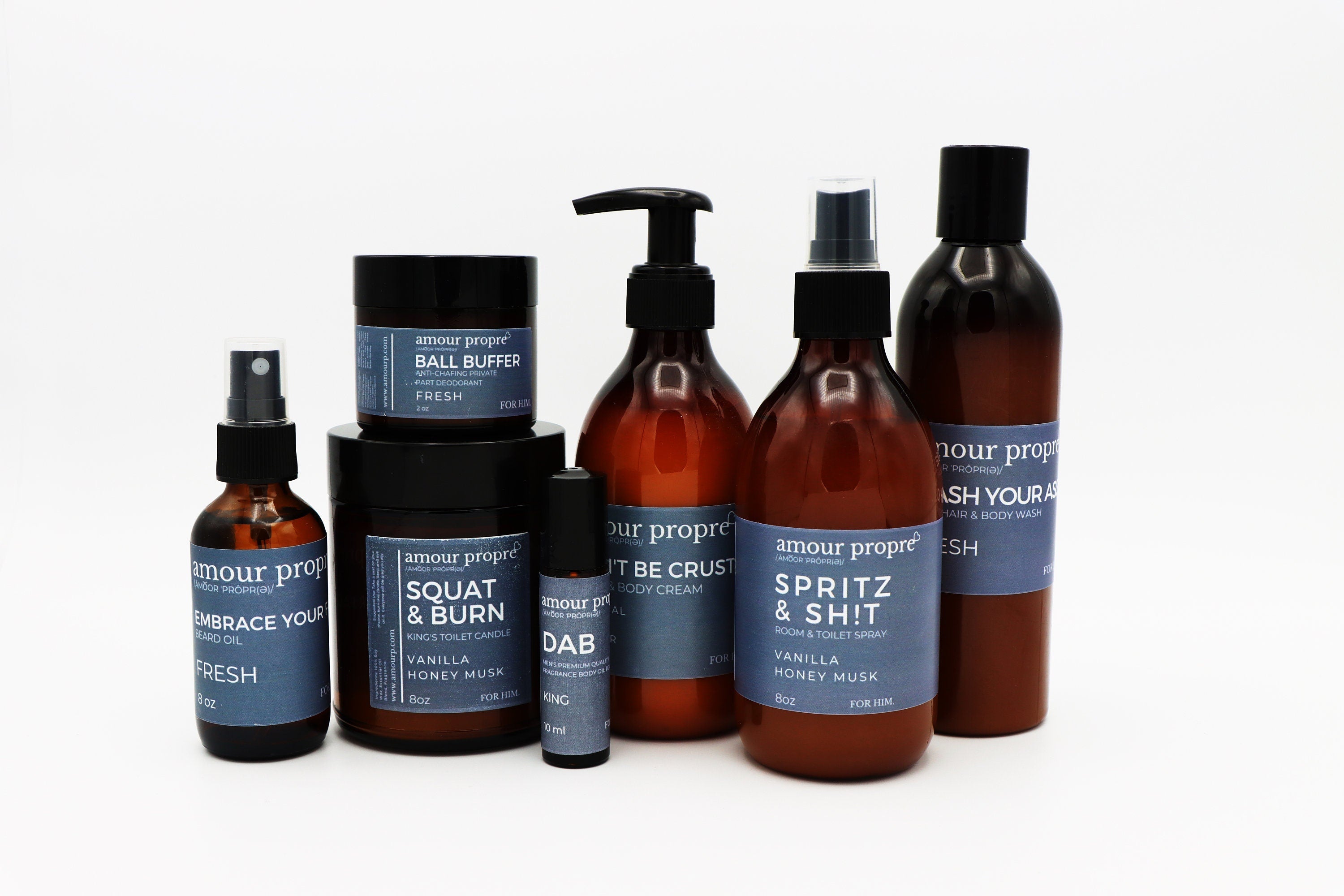 King's Throne Toiletries: Squat and Burn Kerze, Spritz & Sh!t Badezimmerspray FÜR IHN.