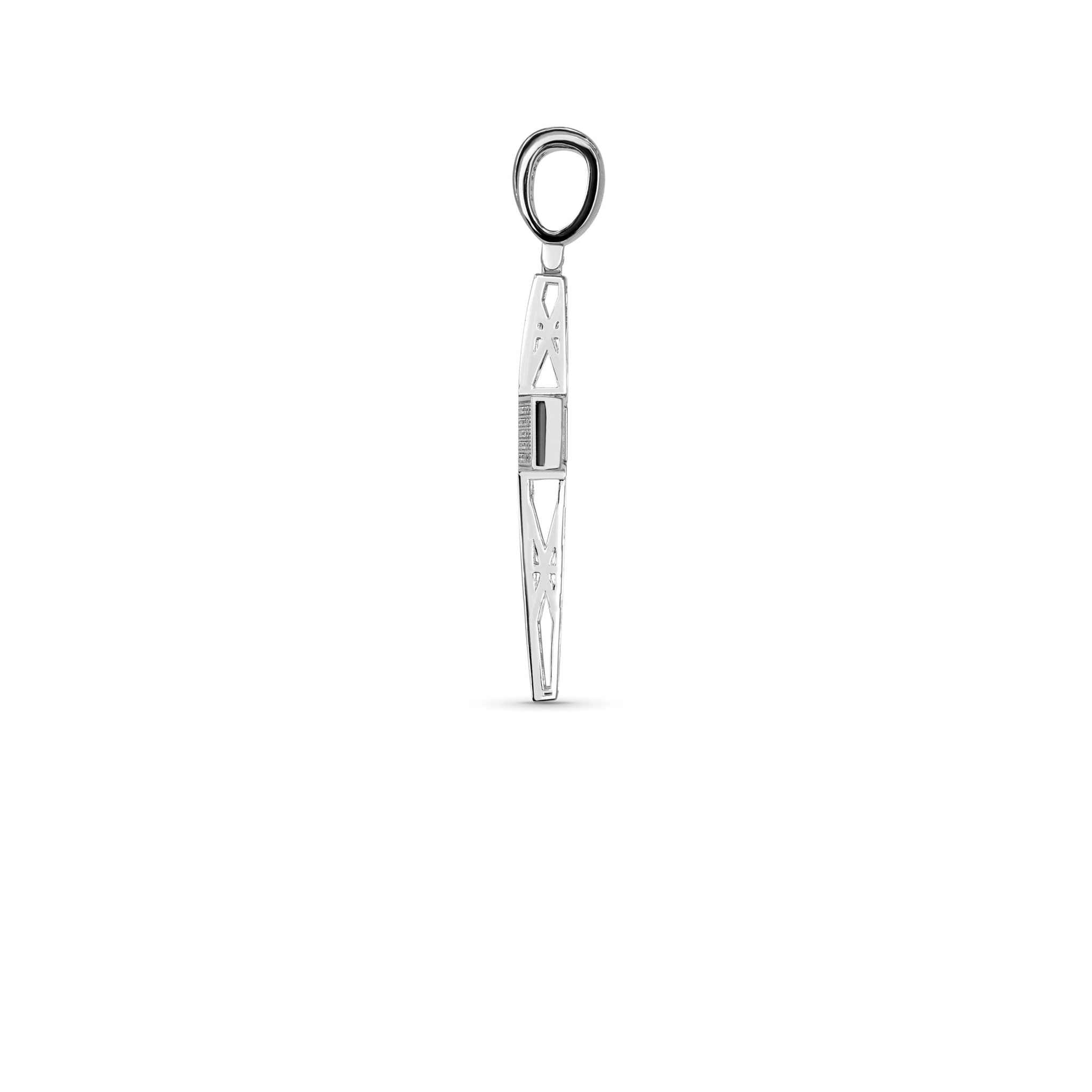 Moissanite Cross Pendant Real 925 Sterling Silver