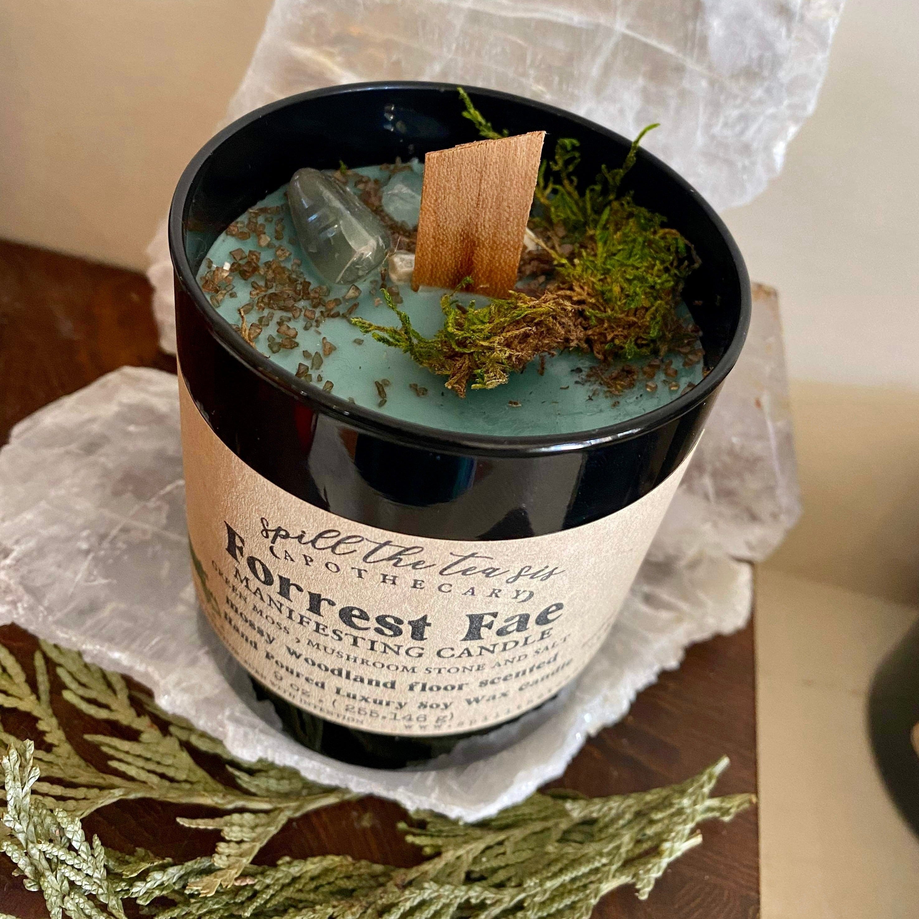 Bougie Fée de la Forêt | Magie féerique et intention boisée, en cire de soja