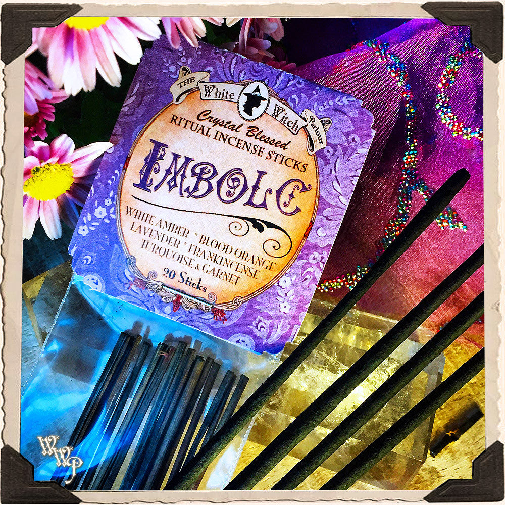 IMBOLC RÄUCHERSTÄBCHEN. Packung mit 20 Stück. Für Hochwinter, erneute Energie & Neuanfänge.