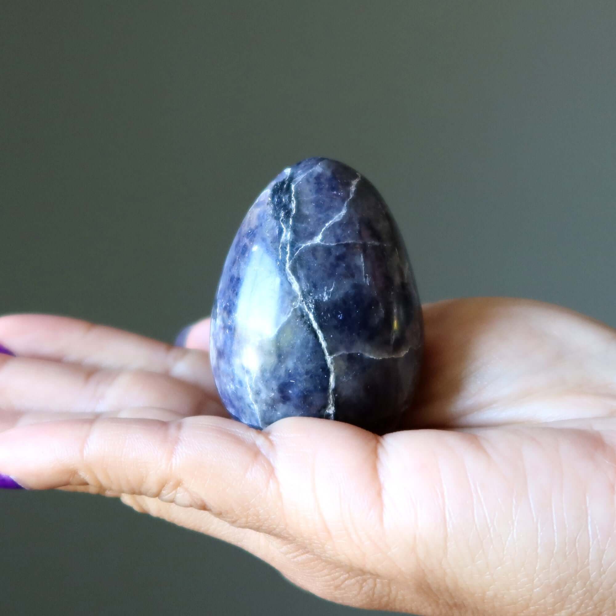 Iolite Egg Sunstone Nest of Money Abundance Crystal