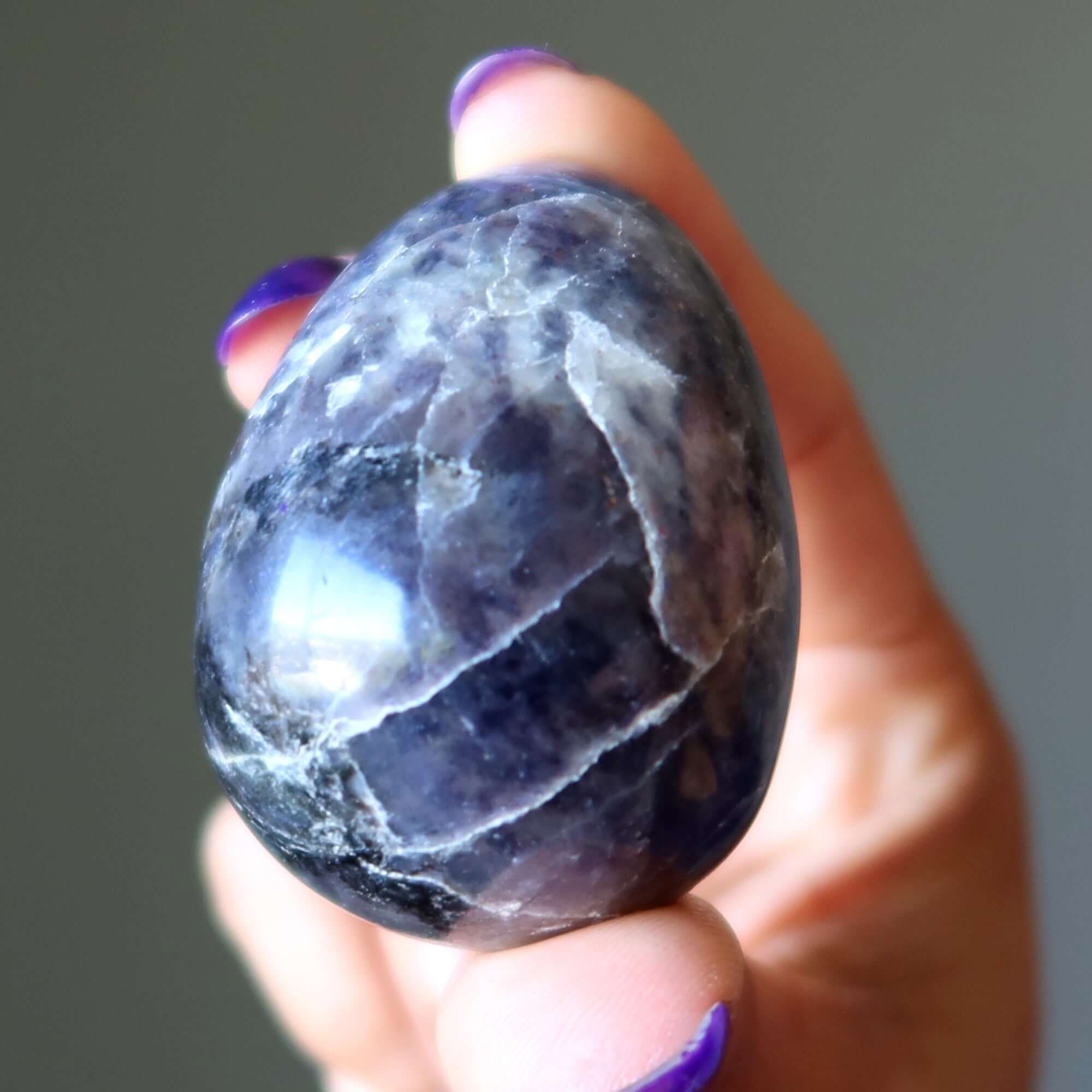 Iolite Egg Sunstone Nest of Money Abundance Crystal