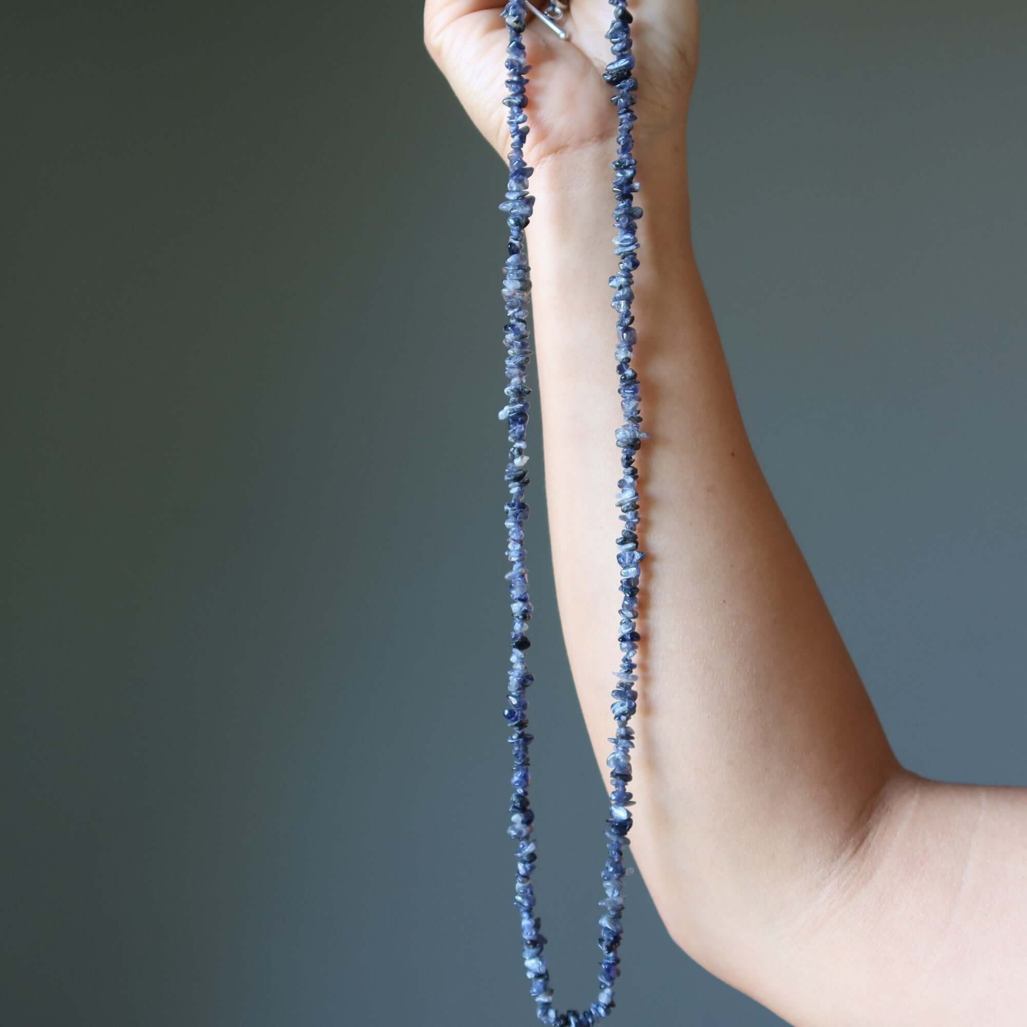 Collier en Iolite Visions de liberté indigo