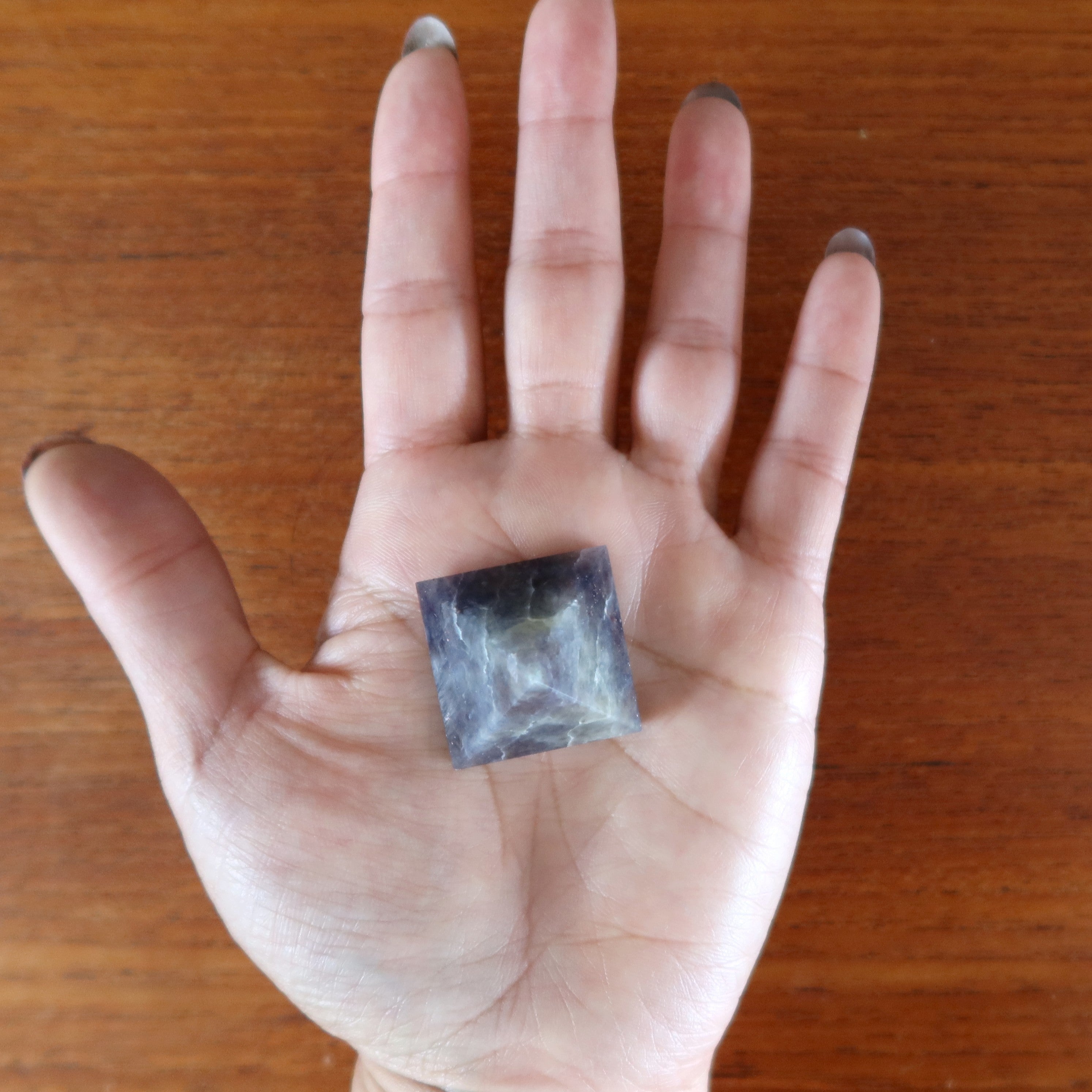 Iolite Pyramid Wealth Victory Blue Abundance Stone
