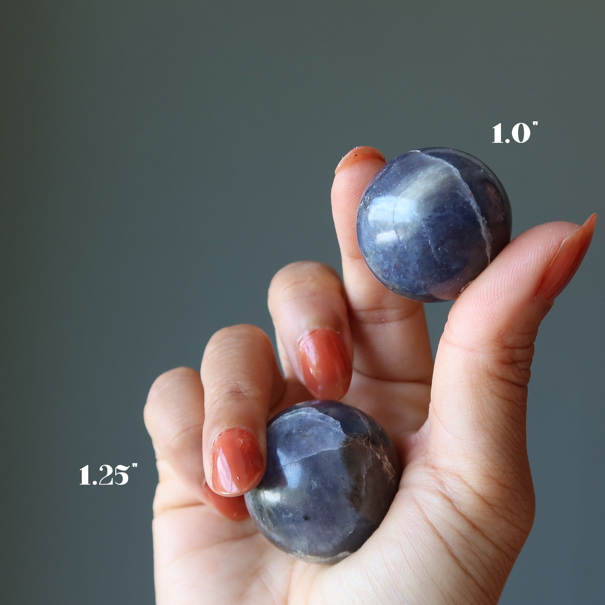 Iolite Sphere Money Freedom Crystal Ball