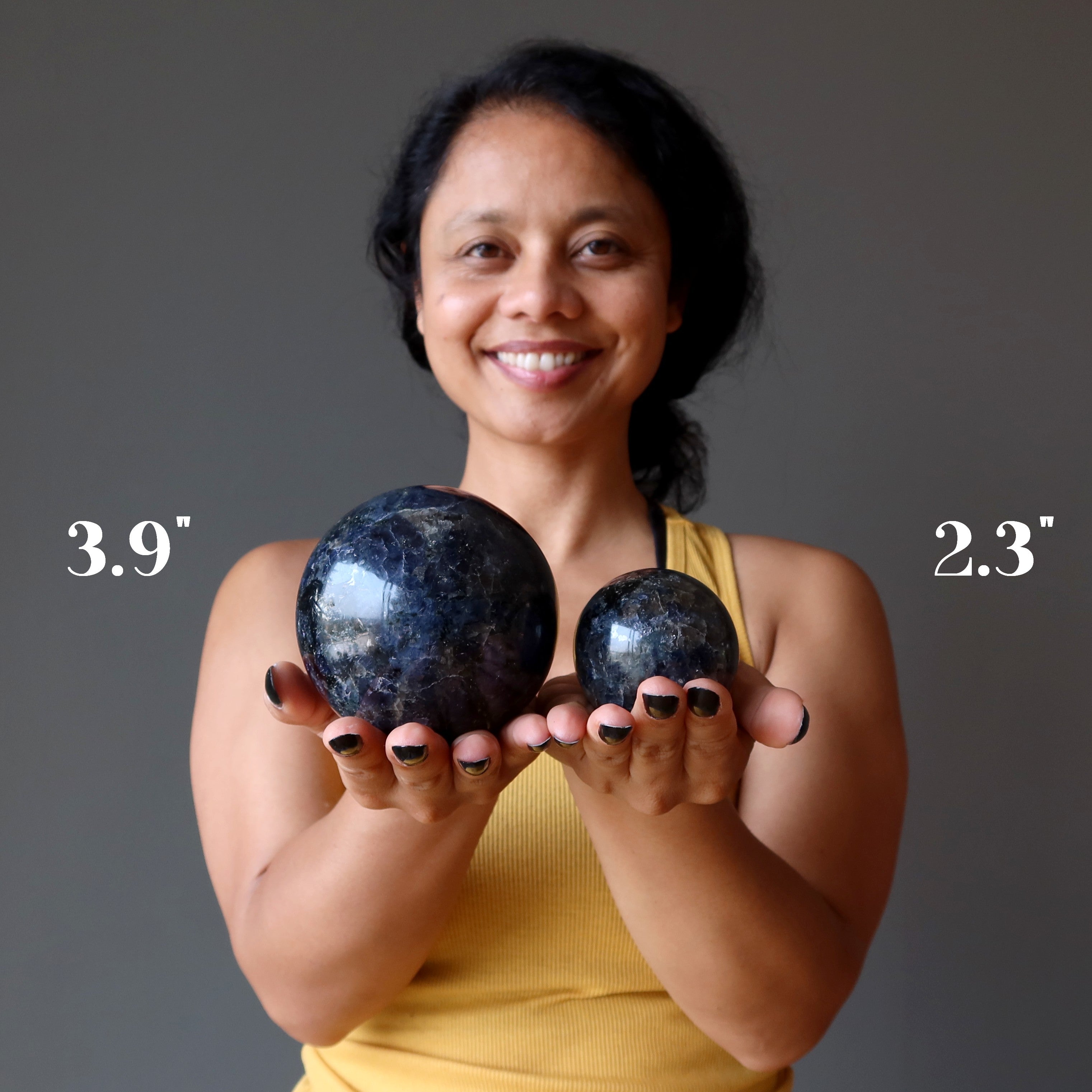 Iolite Sphere Money Freedom Crystal Ball