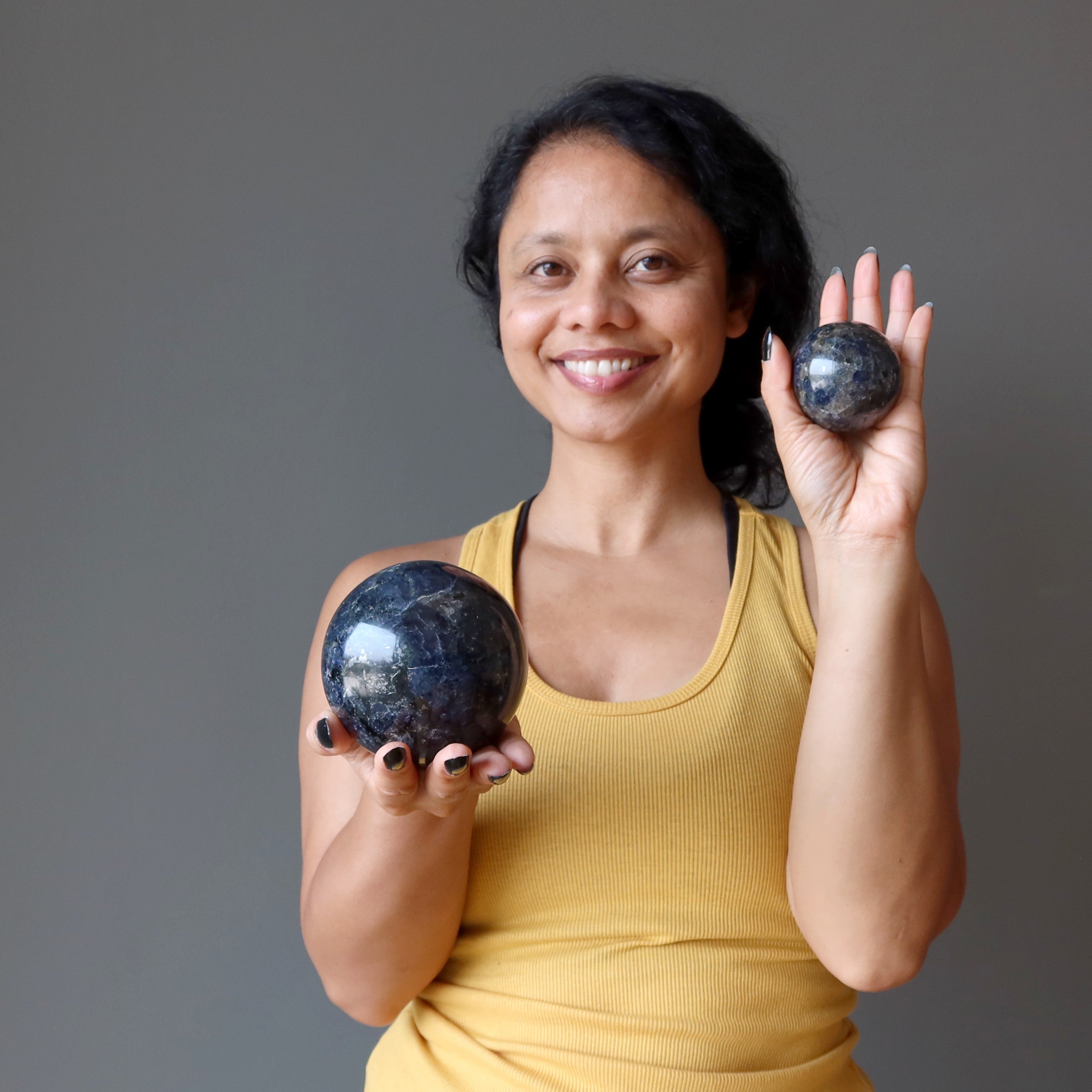 Iolite Sphere Money Freedom Crystal Ball