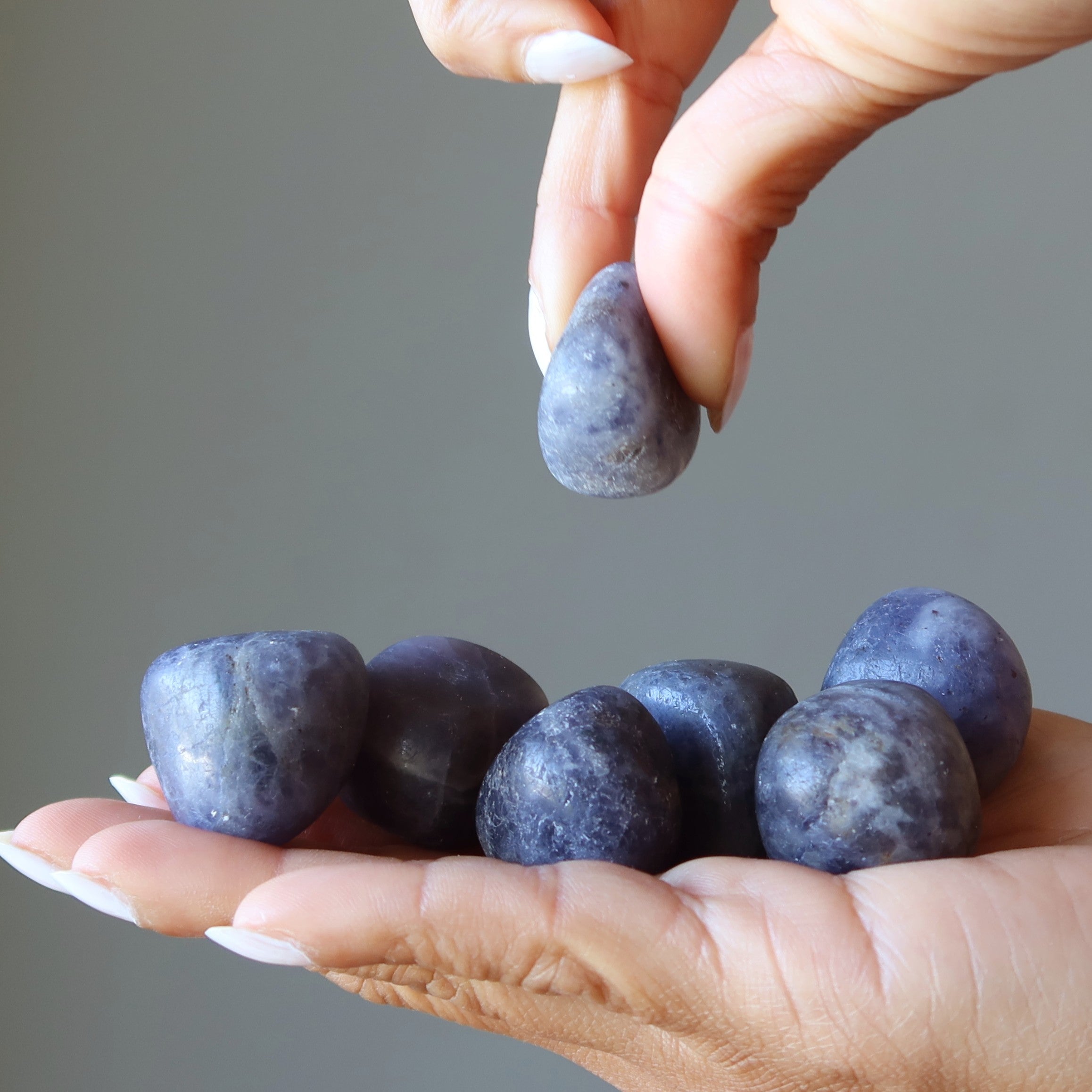 Iolith Trommelstein Blaues Drittes Auge Edelstein