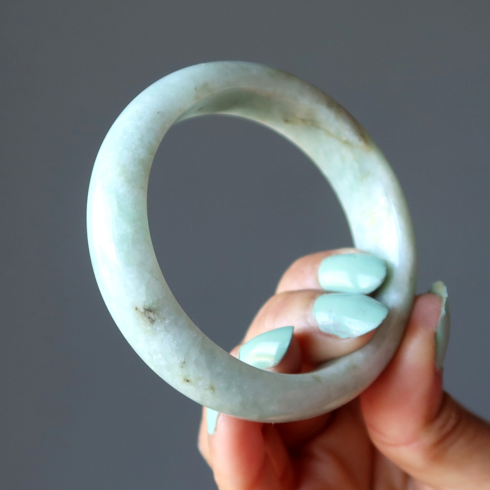 Jade Bangle Green Bracelet of Abundance