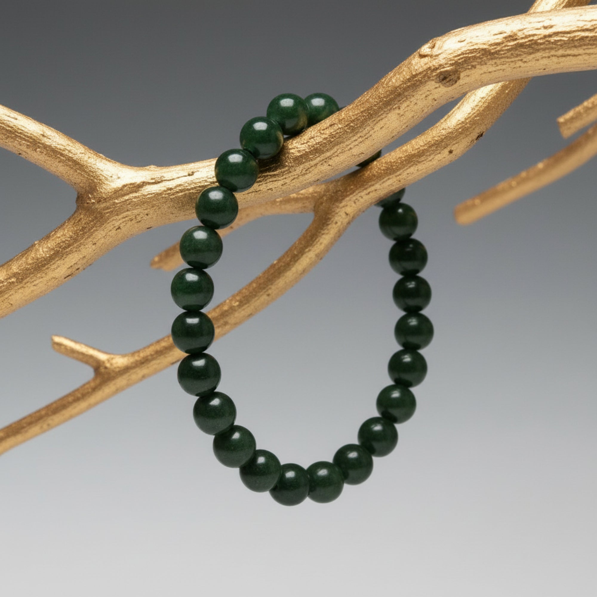 Jade Bracelet Dark Green Jadeite Lucky Gem